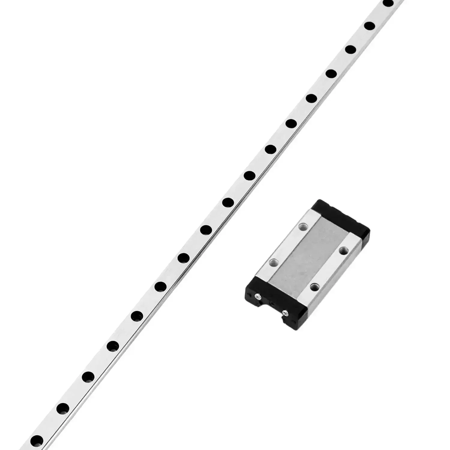 Two Pack 200mm Linear Sliding Rail Guide With Two Carriage Blocks For 3D Printers And CNC Machines, Steel Guide Rails For Smooth Motion, High Precision Bearings, Ideal For DIY CNC, Molding, And Auto Projects - Image 6