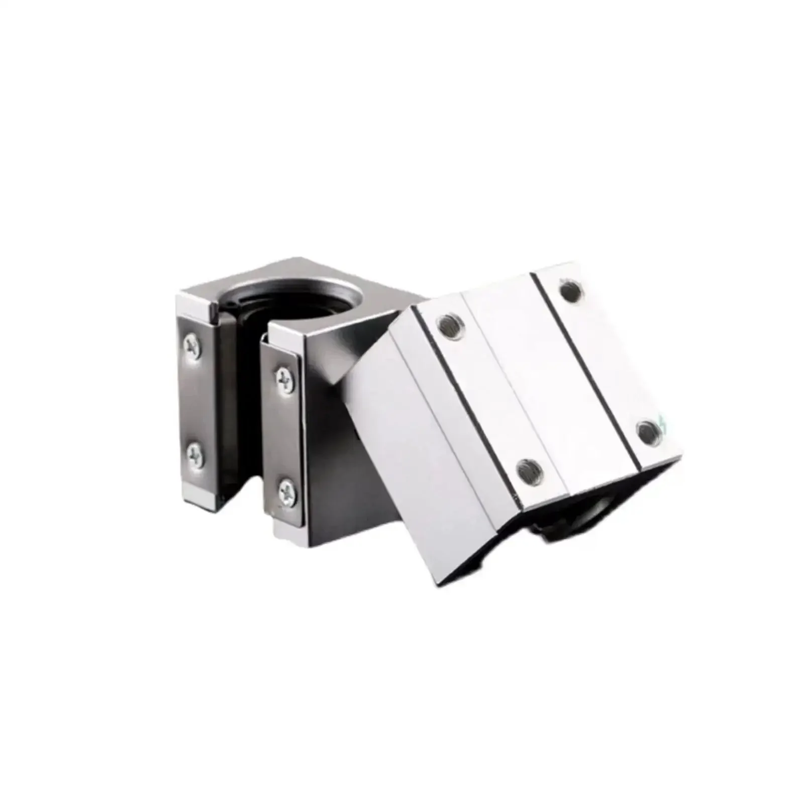 Two Pack 25mm SBR25UU Sliding Bearing Blocks For CNC Linear Guides And Slide Rails Beefy Heavy Duty Aluminum Alloy With Pressure Plate Locking Ultra Smooth High Precision Easy Assembly Perfect For SBR25 Rail Systems