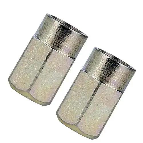 Two Pack 2610916116 Square Holed Nut Collet For Flex Shaft Right Angle Attachment And Mini Saw Fits Most Corded Power Tools Includes Two Driver Caps Durable Steel Construction For DIYers And Pros