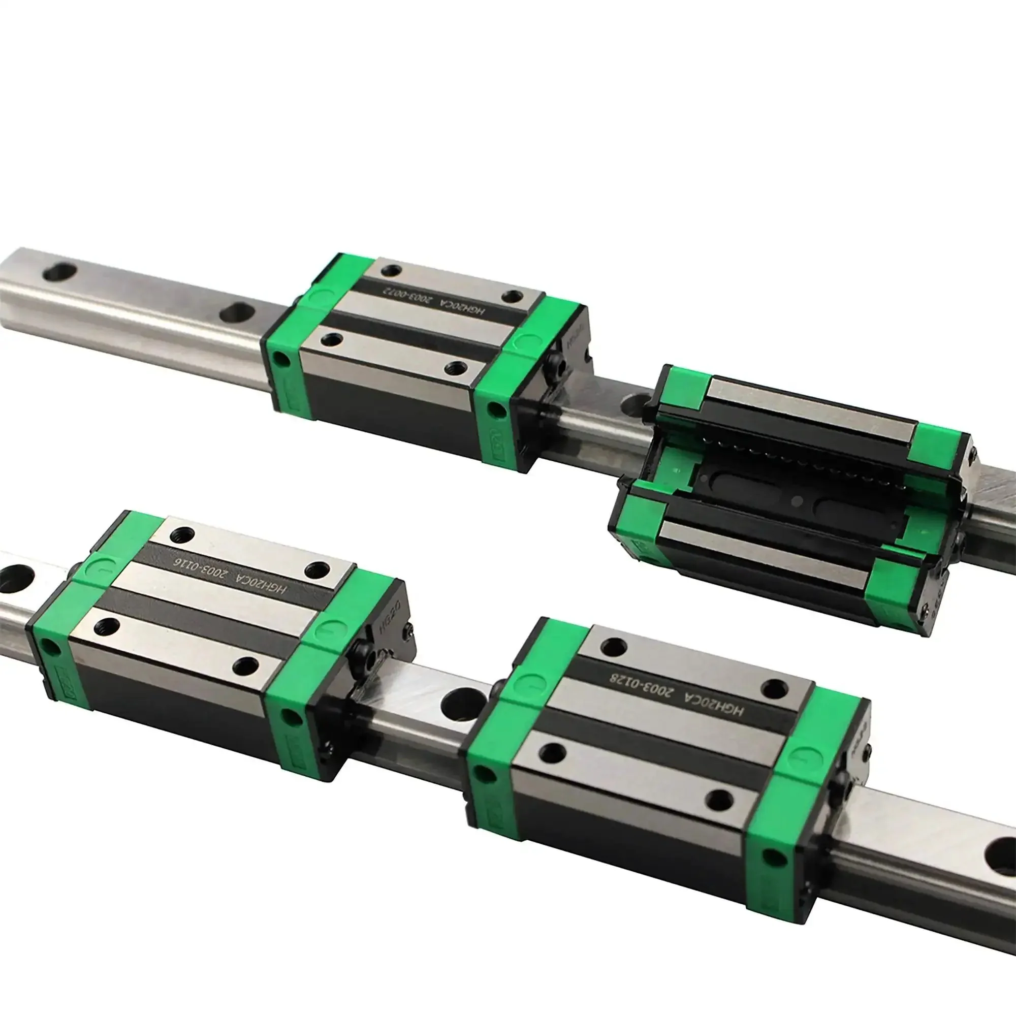 Two Pack 300mm Linear Rail and 300mm RM1605 Ballscrew CNC Kit With BF12 BK12 End Supports, Coupling, DSG16H Nut Housing, and Slide Blocks for DIY Routers, Lathes, and Mills - Image 5