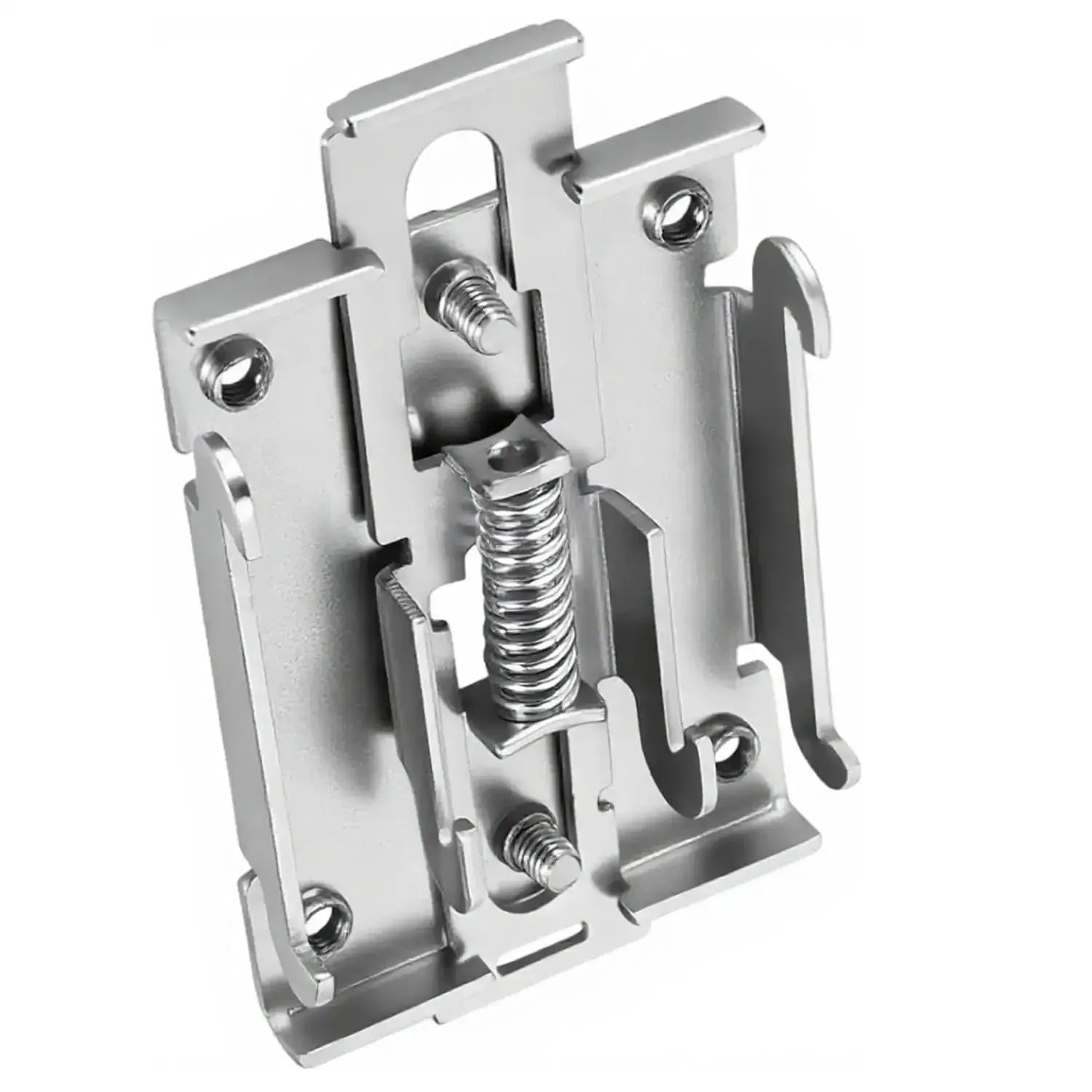 Two Pack 35mm DIN Rail Mount Brackets With Screws, Stainless Steel Relay Rail Clips For Solid State Relays And Single Phase Installations, Heavy Duty DIN Rail Mount Kit For Electrical Panels And Control Boxes - Image 3