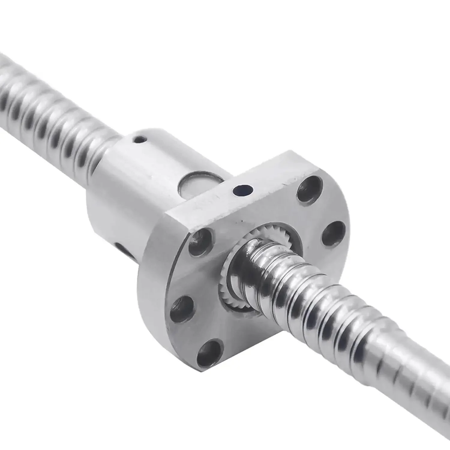 Two Pack 400mm HGR20 Linear Guide Rails With Four Bearing Blocks And One 400mm SFU1204 Ball Screw Kit With Metal Deflector Nut For Smooth Precise Motion In CNC Projects - Image 3