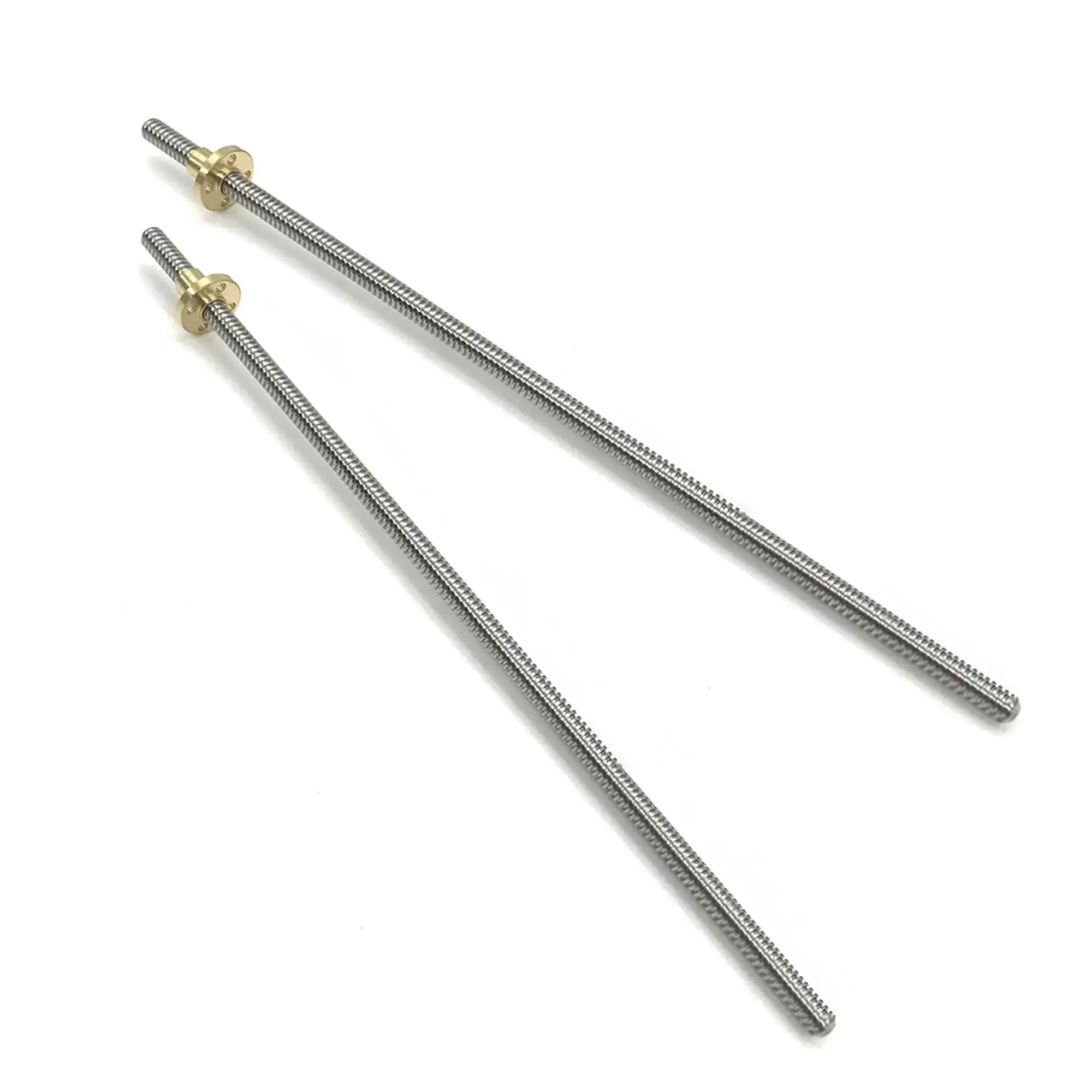 Two Pack 400mm TR8X2 Lead Screws With T8 Brass Nut For 3D Printer Z Axis Acme Thread 2mm Pitch 1 Start 2mm Lead Stainless Steel 304 Rods Built To Last And Rock Solid For Ender 5 And CNC Machines - Image 8