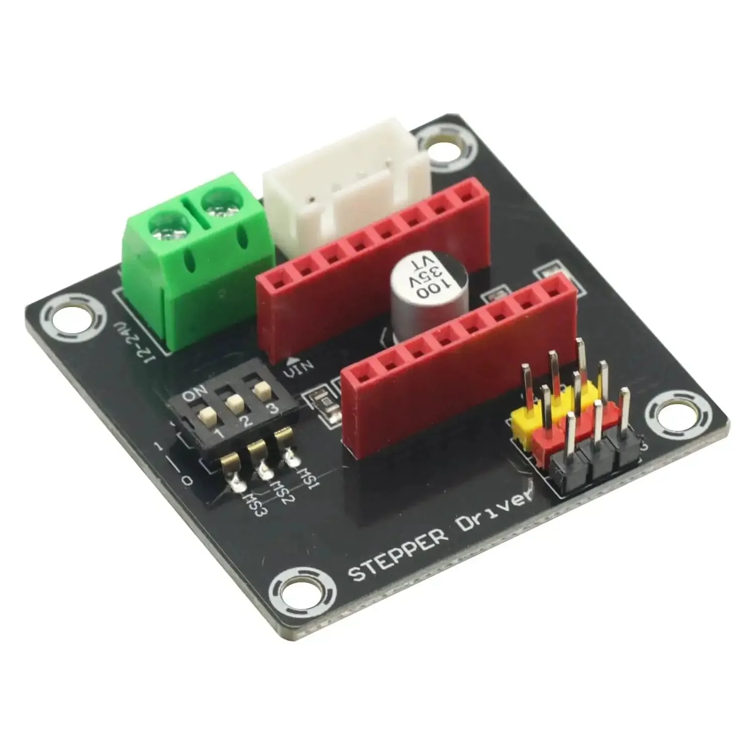 Two Pack 42 Channel Stepper Motor Driver Expansion Board For DRV8825 A4988 3D Printer Control Shield Module With Direct Interface For Direction Enable And Speed 5V Logic 12 To 30V Input Easy Upgrade - Image 5