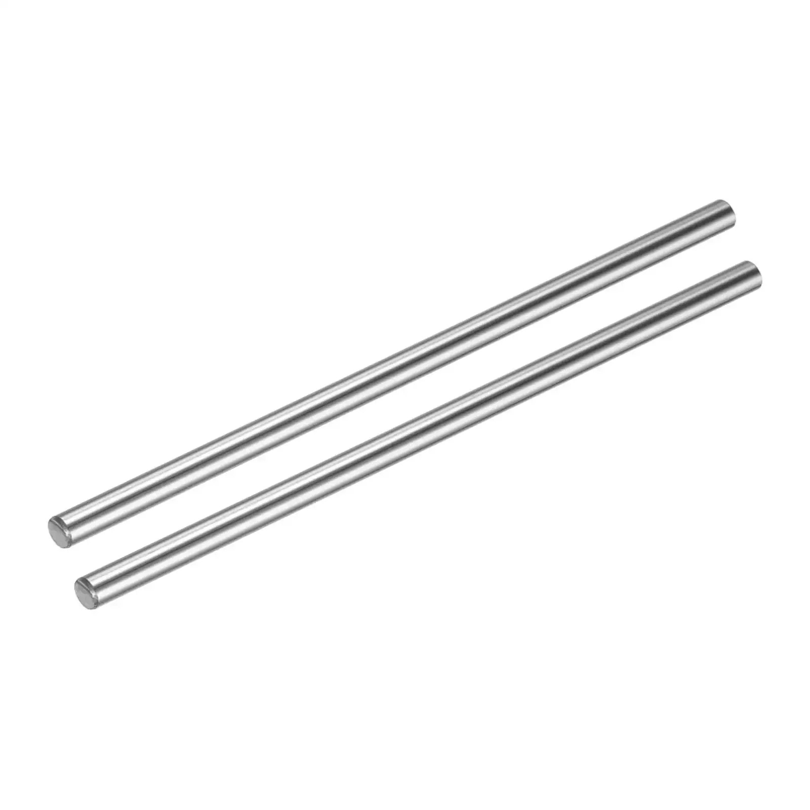 Two Pack 4mm By 100mm Linear Motion Rod Guide Shaft, Case Hardened Chrome Plated Steel, Ultra Smooth Precision Rail For 3D Printers And CNC Machines In DIY Setups