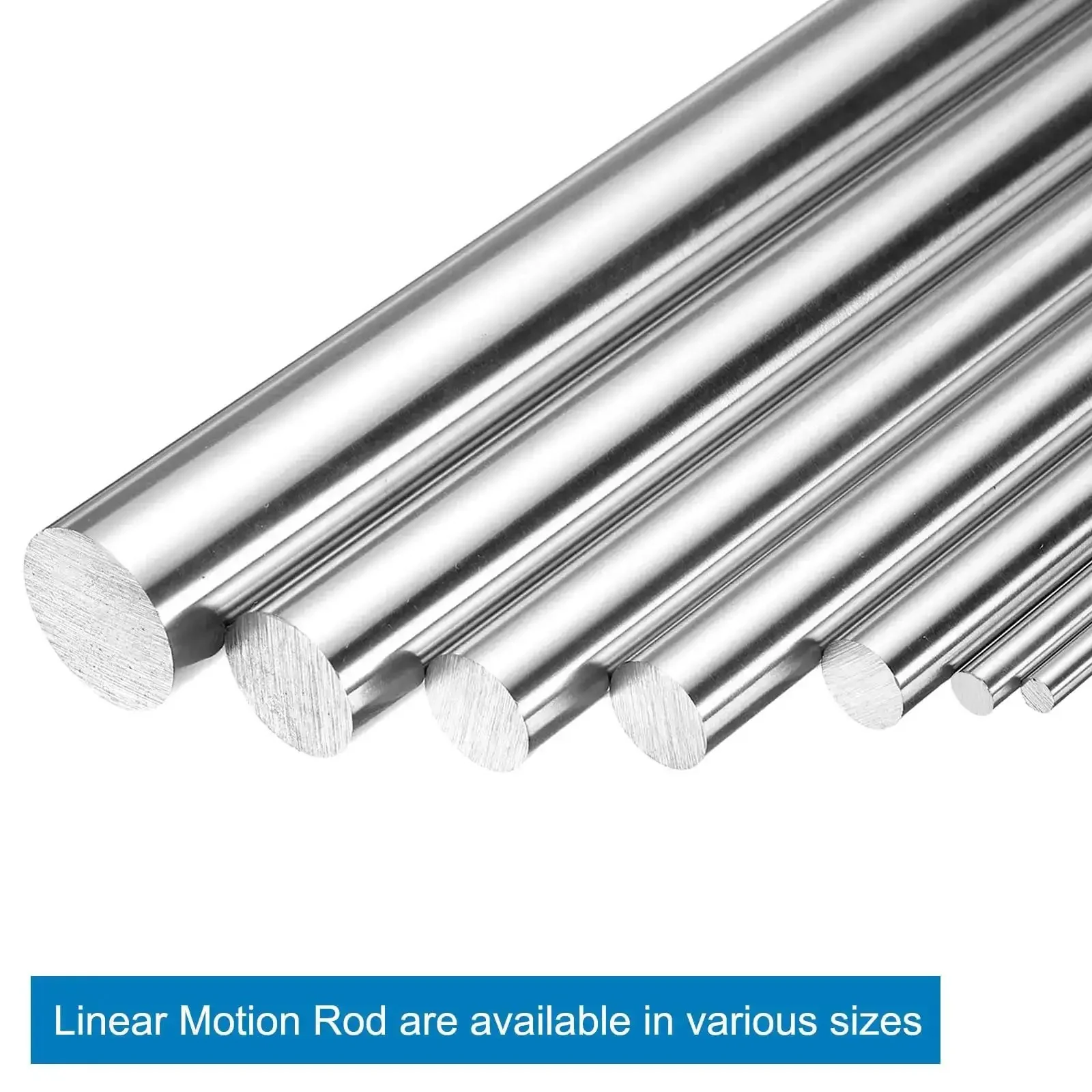 Two Pack 4mm By 100mm Linear Motion Rod Guide Shaft, Case Hardened Chrome Plated Steel, Ultra Smooth Precision Rail For 3D Printers And CNC Machines In DIY Setups - Image 4