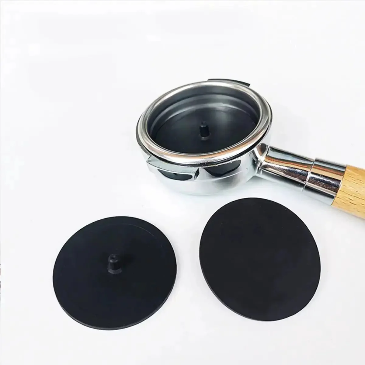 Two Pack 50mm Silicone Backflush Gasket For Espresso Machines Blind Backflush Seal Food Grade Rubber Non Slip Durable Easy Install Pro Grade Black For Home Use - Image 3