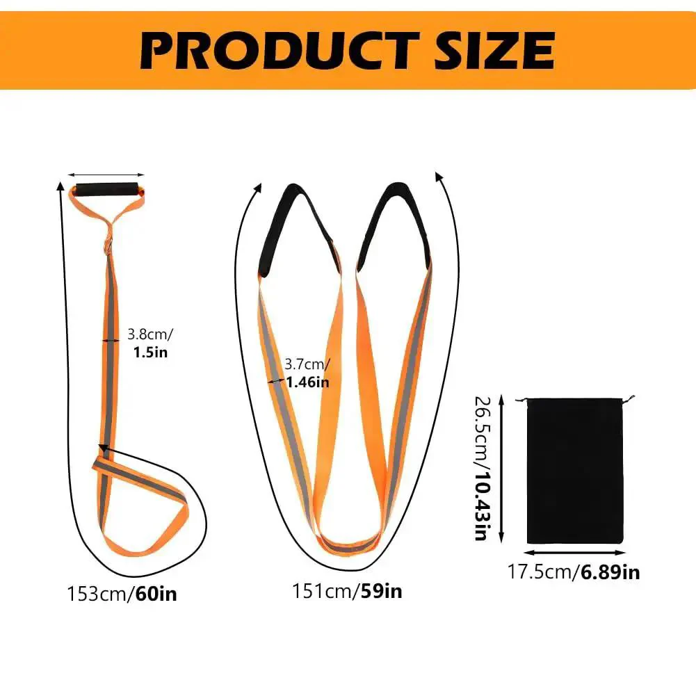 Two Pack 60 Inch Deer Drag Rope With 59 Inch Dual Harness Reflective Shoulder Straps And Storage Bag Heavy Duty 480 Lb Capacity For Hunters Huntin Gear Built For Safe Hands Free Field Retrieval Of Big Game - Image 8