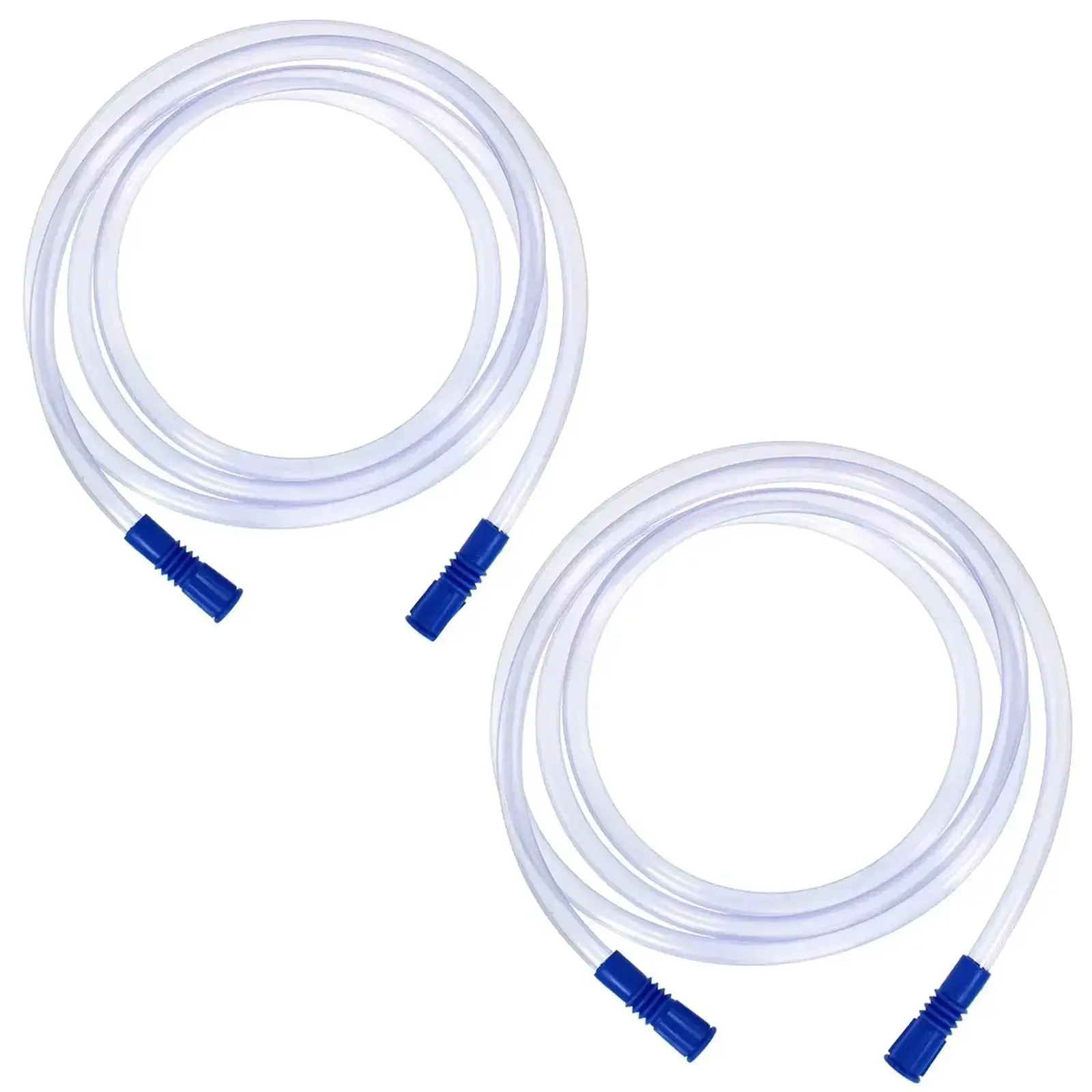 Two Pack 6.5 Foot Flexible Vacuum Hose Set For Home Use Portable Multipurpose Hoses Kink Resistant Durable Fits 9mm Vacuum Attachments And Various Devices