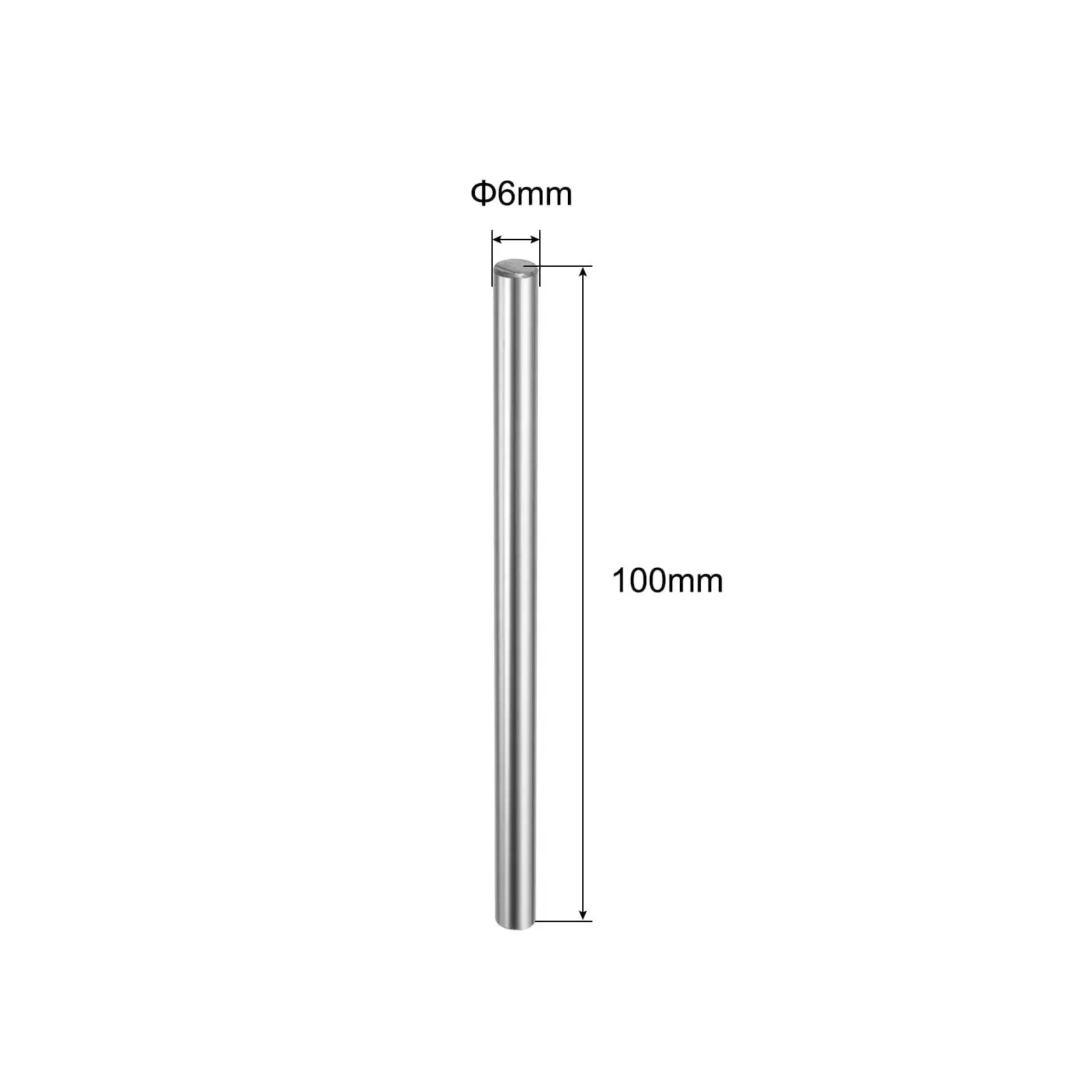 Two Pack 6mm By 100mm Linear Motion Rods Chrome Plated Steel Guide Shafts For 3D Printers And CNC Machines Hardened For Durability Ultra Smooth Travel High Precision Under 0.1 Per 1000 mm 58-64 HRC Durable And Corrosion Resistant - Image 7