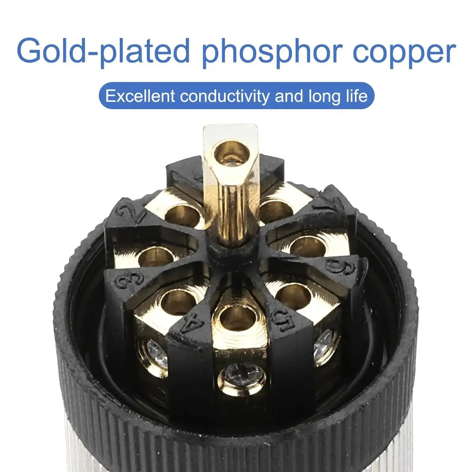 Two Pack 8 Pin M12 Male Aviation Connector Wire Plugs A Coding 12mm Circular Sensor Connector Waterproof IP67 for Cable and Industrial Equipment Pro Sensor Interface Weatherproof Durable Build - Image 3