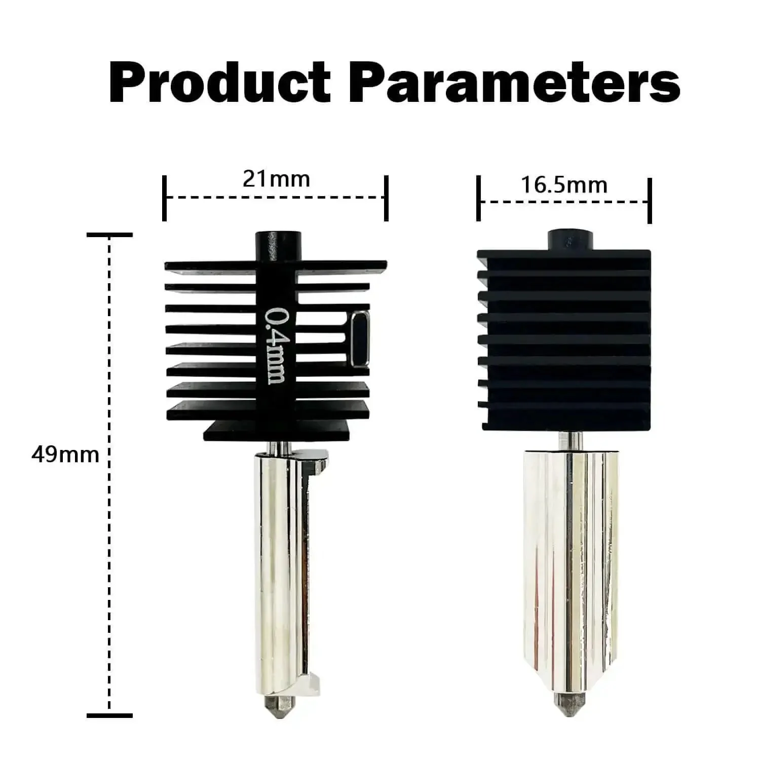 Two Pack A1 Mini Hotend Kit Upgrade For A1 3D Printer With High Temperature 0.4mm Hardened Steel Nozzle And Silicone Sock Covers Includes Four Silicone Socks For Bambu Lab Compatible Printers - Image 7