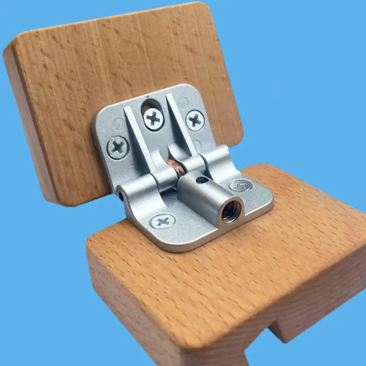 Two Pack Adjustable Torque Cabinet Hinges With 90 Degree Positioning, Foldable Drop Leaf Table Hinge Kit With Limit Stop, Zinc Alloy Silver, Built Tough For RV And Home Furniture - Image 5