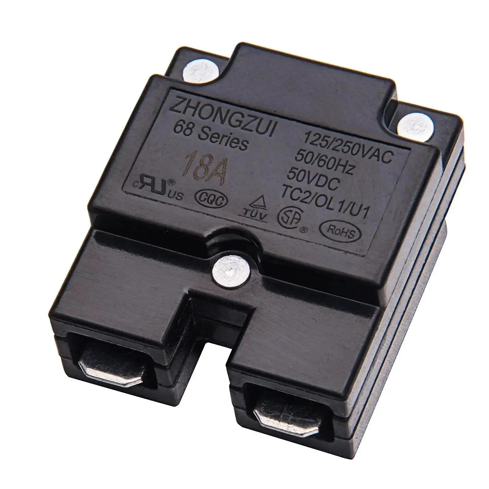 Two Pack Auto Reset 18A Kid Friendly Ride On Toy Circuit Breaker For Kids Electric Cars 125 To 250Vac 50Vdc Thermal Switch Overload Protector High Current Protector For Safe Power Cutoff And Quick Reset