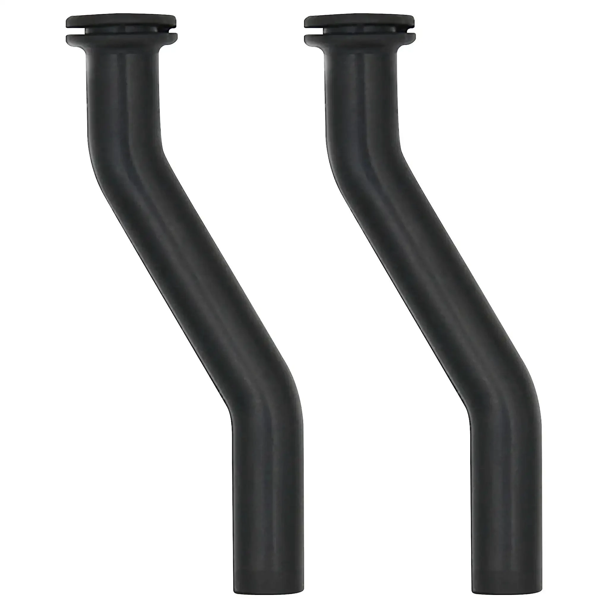 Two Pack Beefy Rubber Vacuum Hose 3 Inch For Tractor And Lawn Mower Vacuum Pumps Durable Replacement Hose Set With One Grommet End And Curved Design Engine Parts