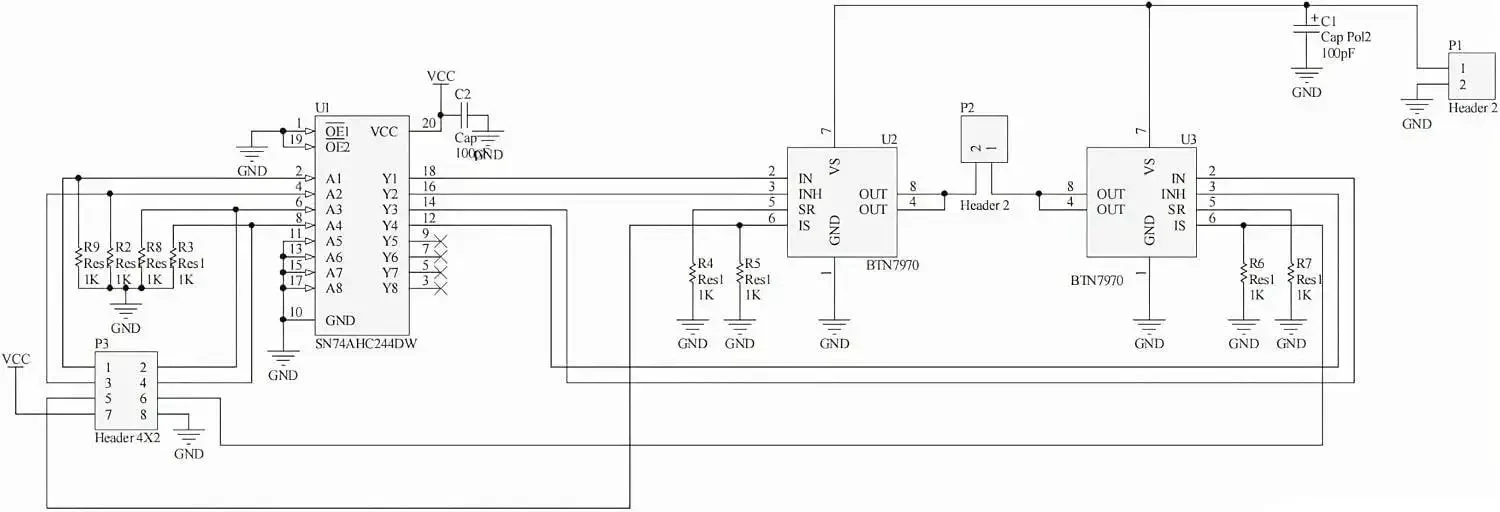 Two Pack BTS7960 43A Beefy High Power H-Bridge Motor Driver Module For Arduino Projects With PWM And Level Control Dual Channel 6V-27V Input 3.3V-5V Logic Compatible - Image 5