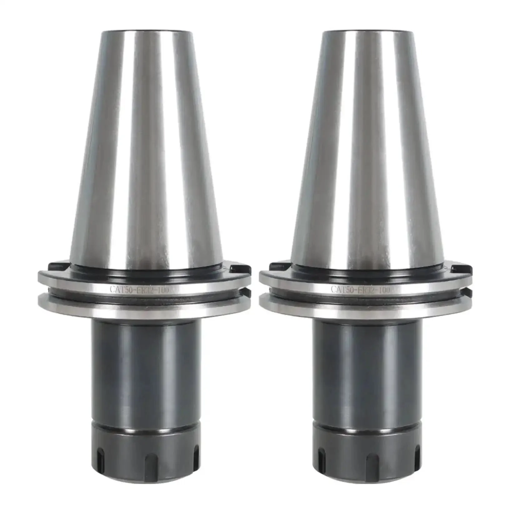 Two Pack CAT50 ER32 100 Collet Chuck And 4 Inch Extension Tool Holder Set For CNC Engraving And Milling Lathe Pro Grade High Precision High Speed 25000 RPM Vacuum Hardened G2.5 Balanced