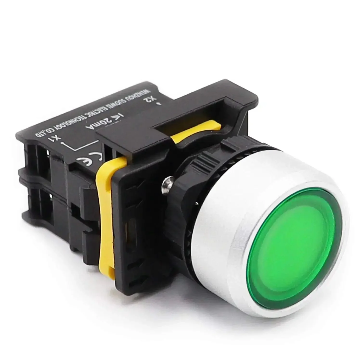 Two Pack Dual Color Red Green LED Push Button Switch 110 To 220 Volt Waterproof IP65 22mm Panel Mount 1NO 1NC SPST Momentary 10 Amp 600 Volt Great For Control Panels And DIY Projects - Image 7