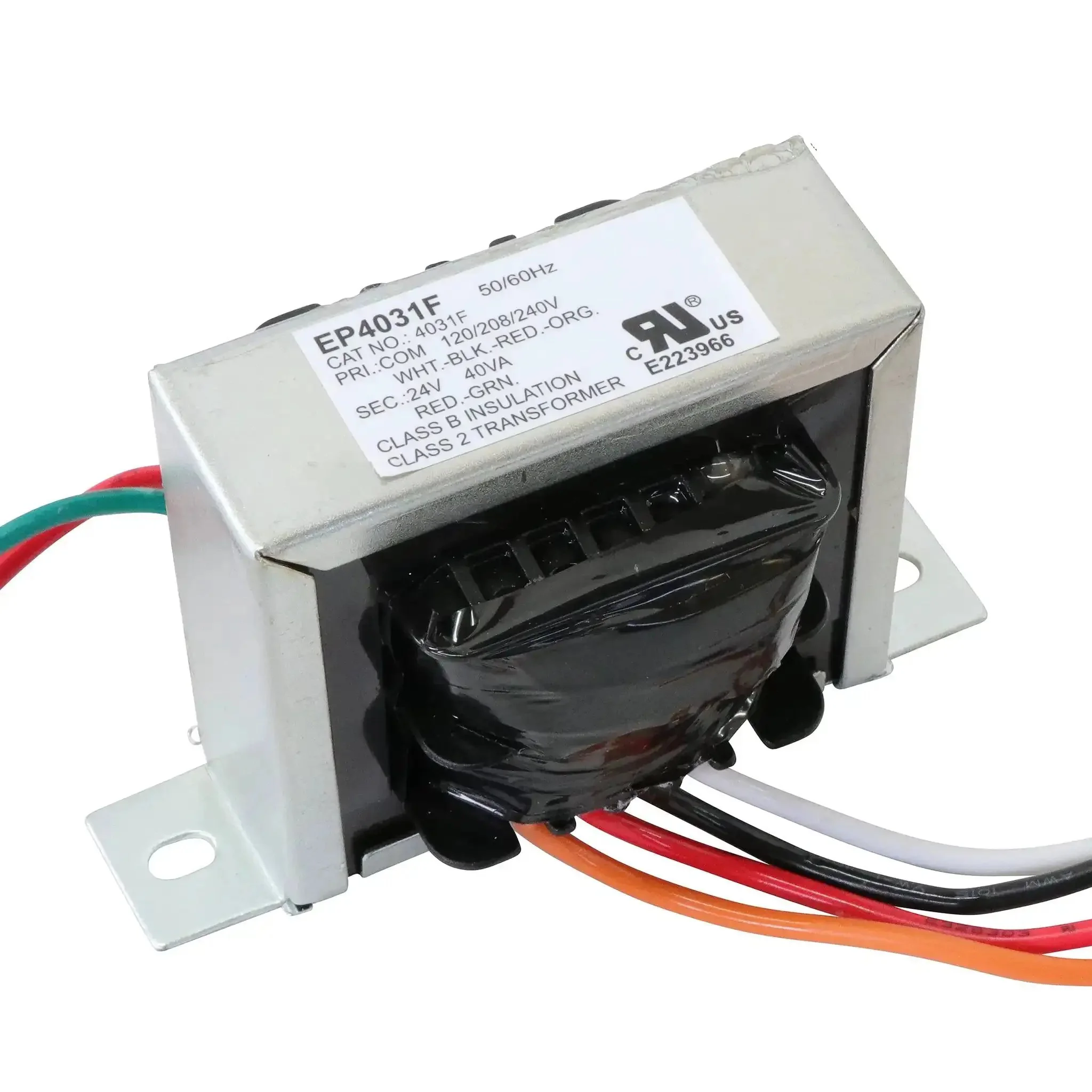Two Pack EI Isolation Transformer For HVAC Controls 120/208/240V Primary 24V Secondary 40 VA Class 2 With Foot Mount Replacement For Jard 4031F Packard 42440 Gemline Easy Install - Image 6