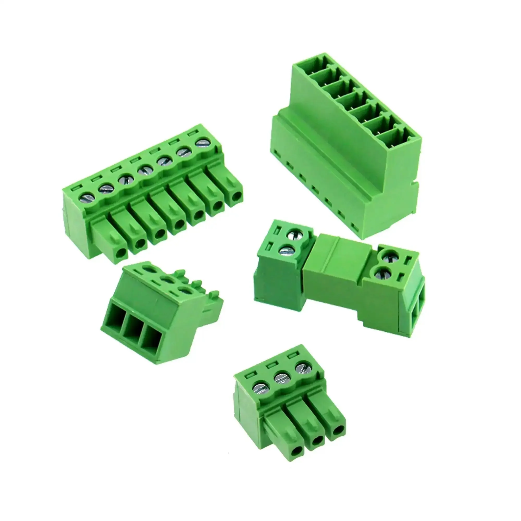 Two Pack Eight Pin Three Point Five Millimeter Pitch Screw Terminal Block Connector Plug And Play Quick Male And Female Phoenix Type For 28 To 16 AWG Wires 300V 8A Rated - Image 3