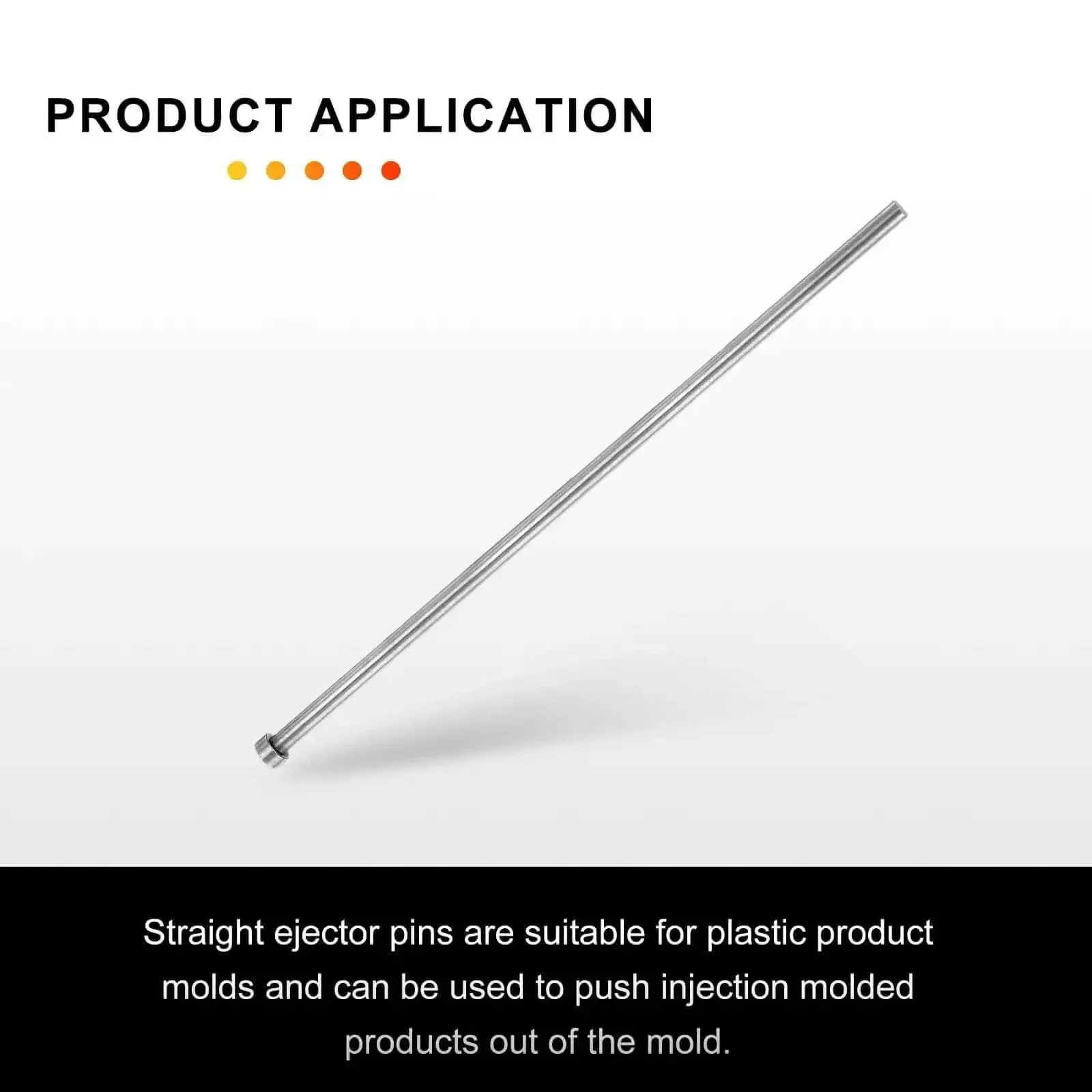 Two Pack Ejector Pins 5/16 Inch Diameter, 12 Inch Long Made From 65Mn Steel With Round Tips, Great For Die Making And Mechanical Maintenance, Heavy Duty Pro Grade Tools For Die Work, Mold Repair, And Shop Use - Image 4