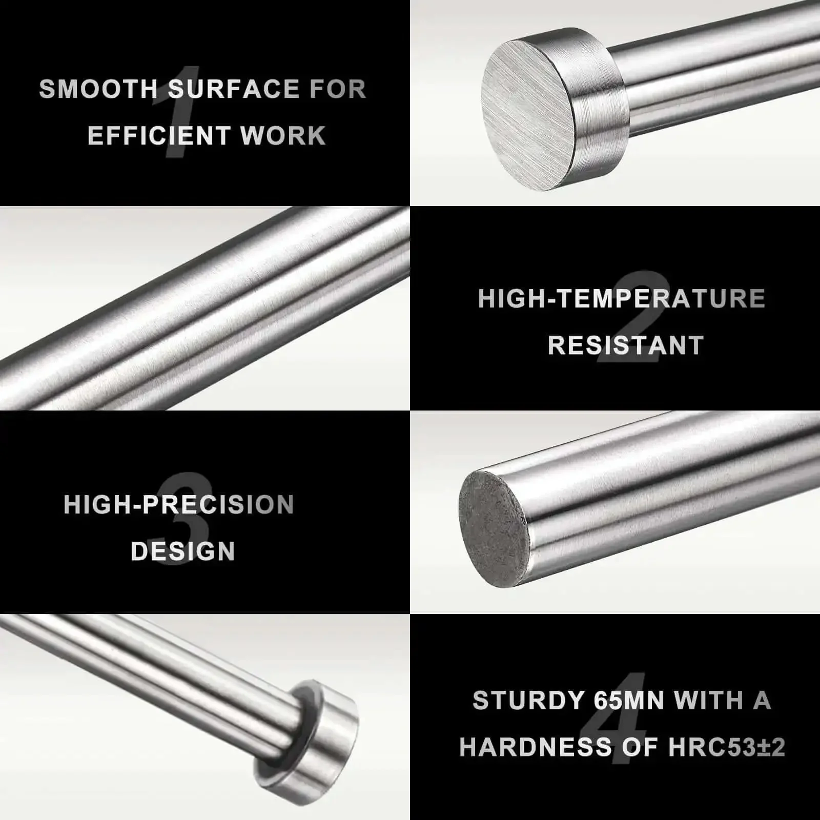Two Pack Ejector Pins 5/16 Inch Diameter, 12 Inch Long Made From 65Mn Steel With Round Tips, Great For Die Making And Mechanical Maintenance, Heavy Duty Pro Grade Tools For Die Work, Mold Repair, And Shop Use - Image 5