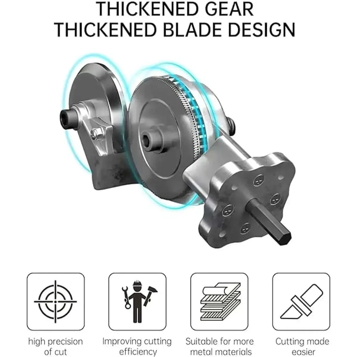 Two Pack Electric Drill Plate Cutter Attachment 2024 Upgraded Metal Sheet Nibbler For Iron Copper Aluminum And Steel Sheets With Fast Cutting Power And Easy Drilling Pro Level Drill Cut Kit - Image 4