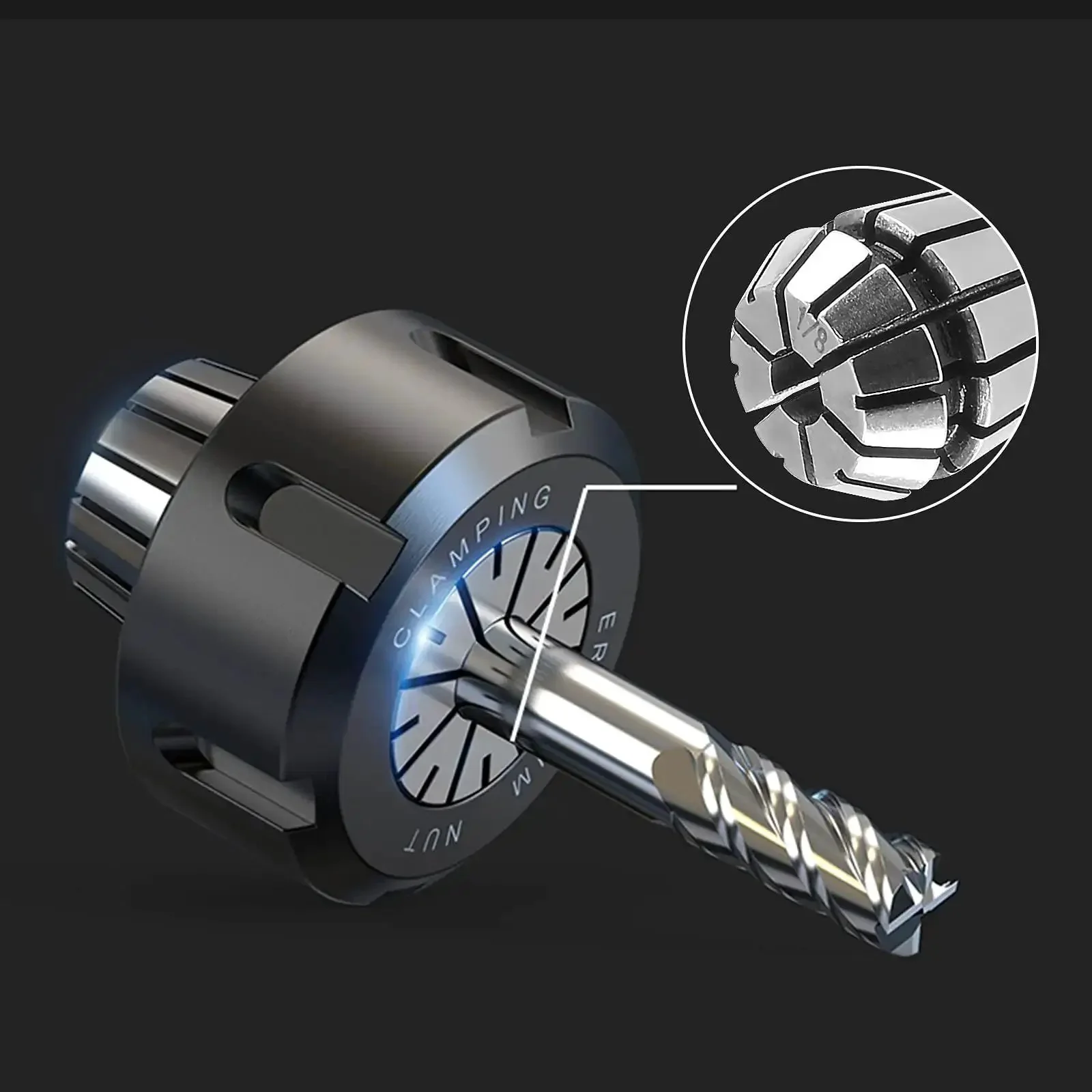 Two Pack ER11 Collet One Eighth Inch High Precision Spring Collet Chuck For CNC Engraving Machines And Milling Lathe Tools Made From Beefy Spring Steel With Temperature And Corrosion Resistance For A Precise Fit - Image 3