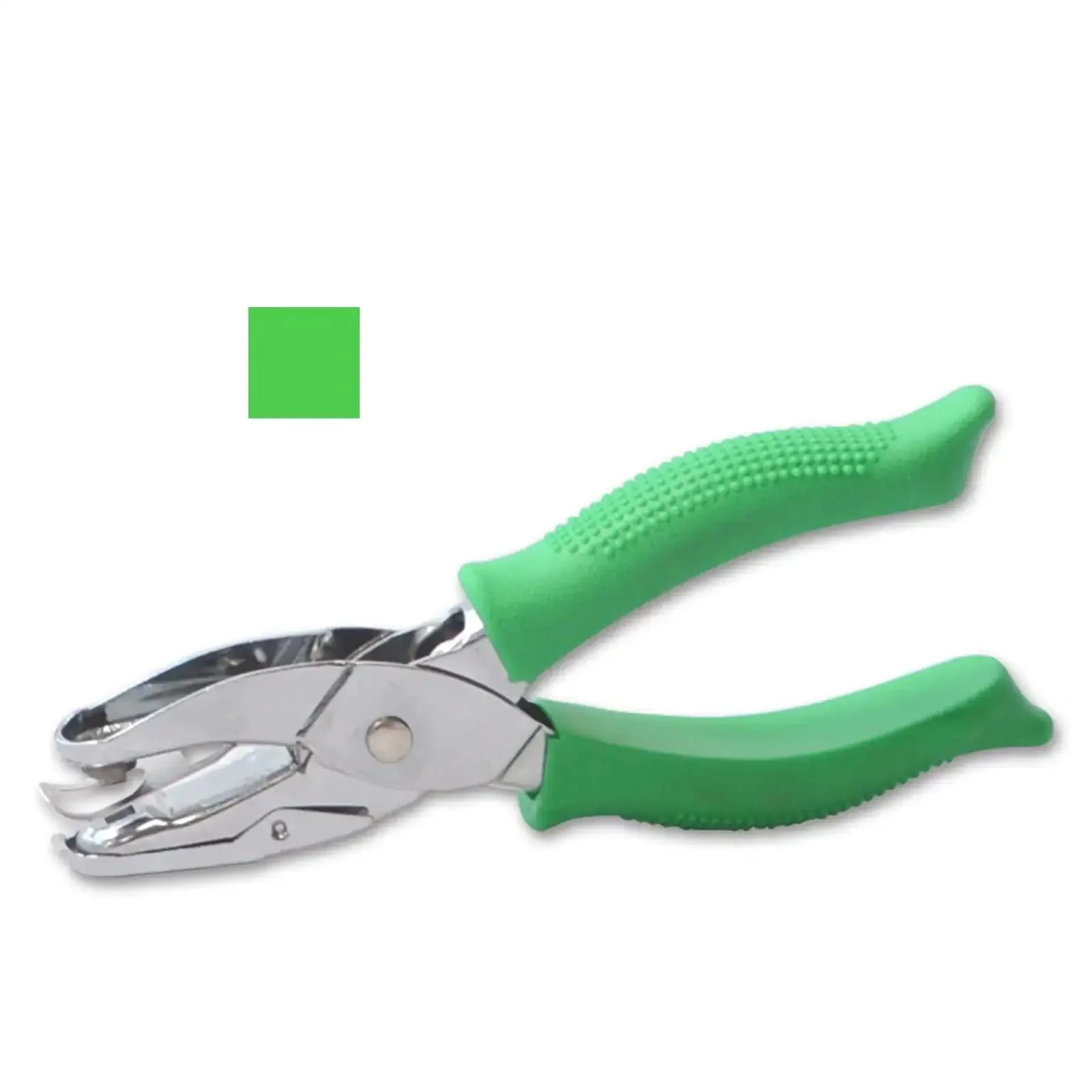 Two Pack Grab-and-Go Handheld Circle Hole Puncher Set 1/4 And 1/8 Inch For Craft Paper And DIY Projects, Silver Finish, 8 Sheet Capacity, Portable Office And Home Supplies