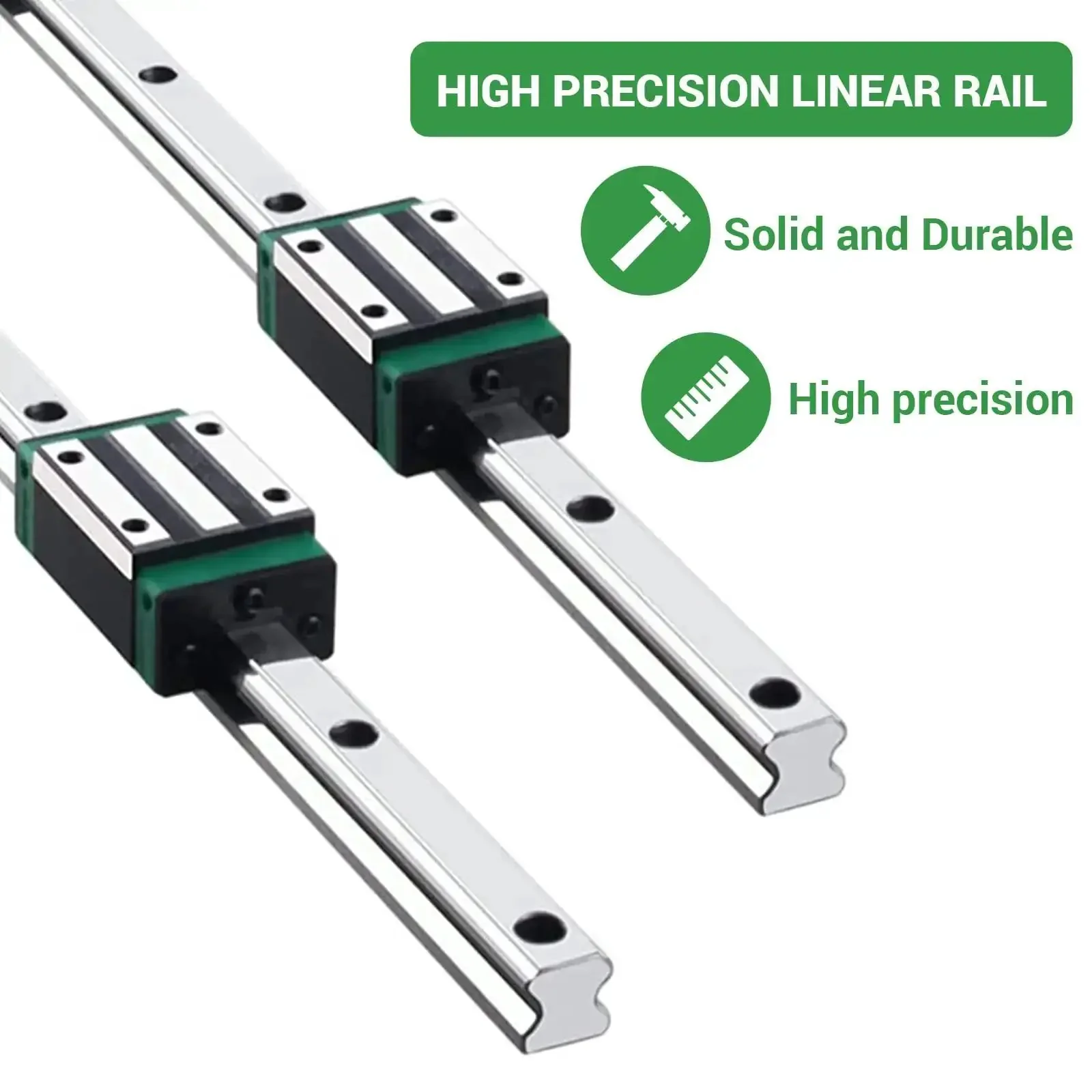 Two Pack HGR20 900mm Linear Guide Rails With Four HGH20CA Carriage Blocks For DIY CNC Routers Lathes And Mills Premium Precision Rails With Easy Mounting And Long Lasting Wear Resistant Performance Kit - Image 5