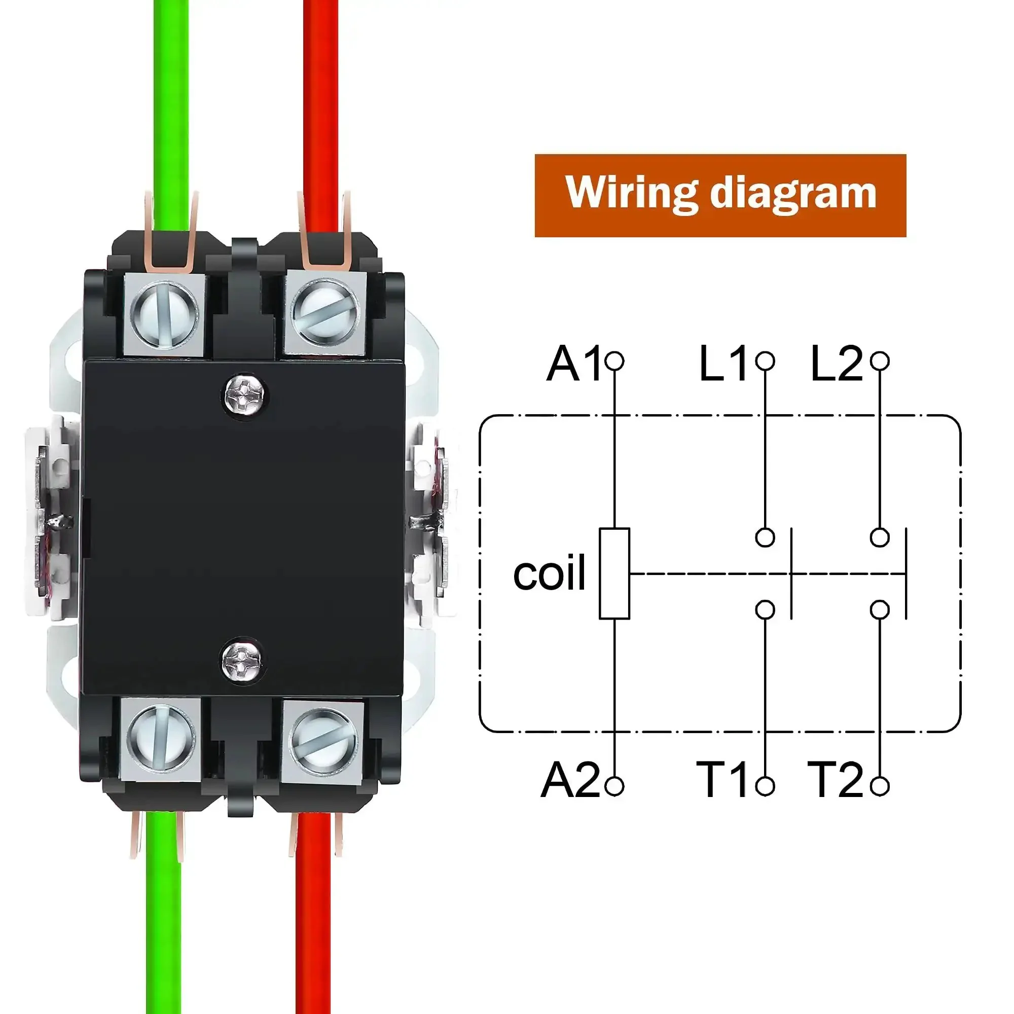 Two Pack HVAC Motor Contactor 120V 30A 2 Pole Replacement Relays Compatible With C230B For Air Conditioners Heat Pumps Refrigeration Systems Plug And Play Ready Durable Easy Fit - Image 6