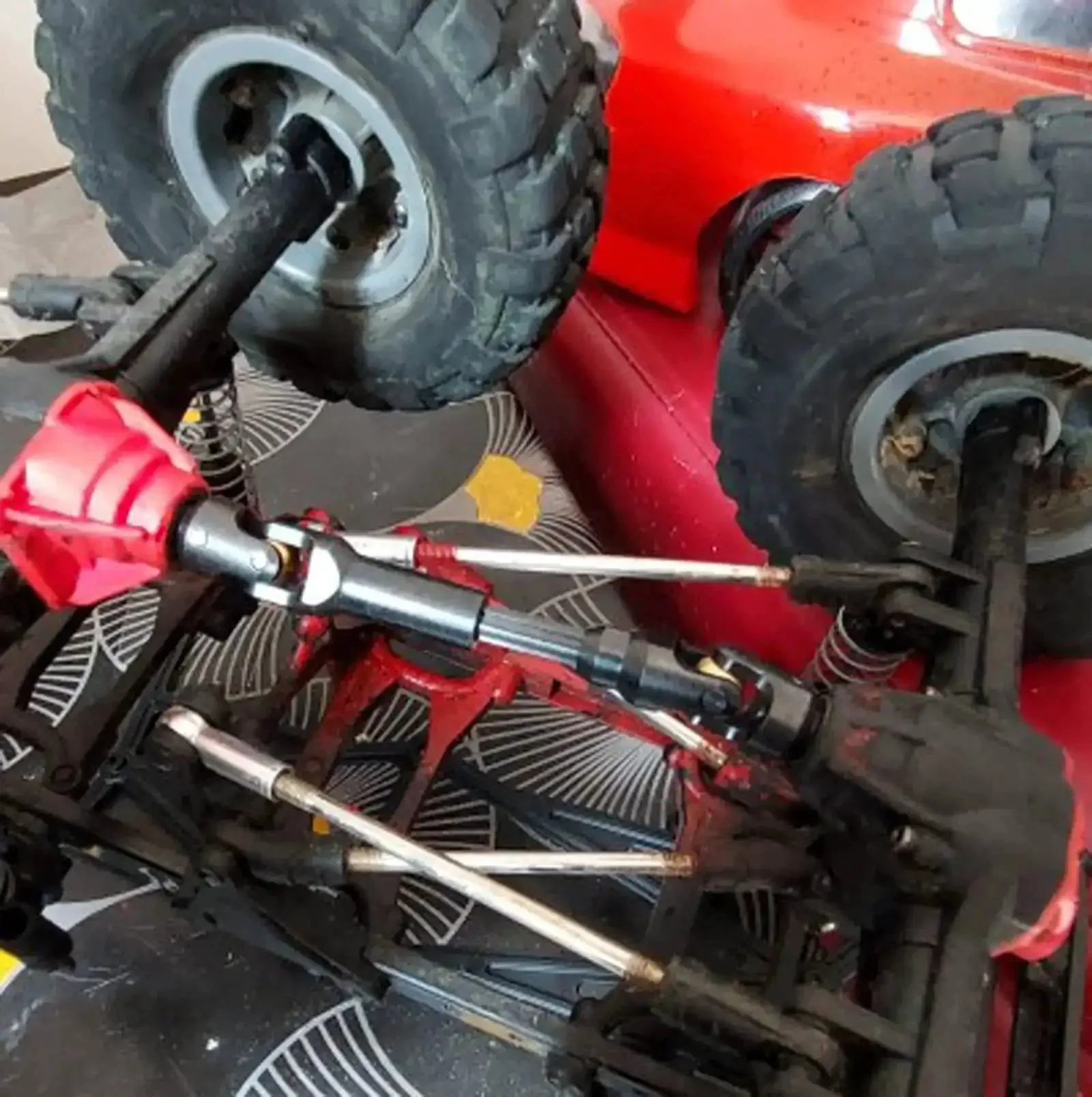 Two Pack Internal Spline RC Driveshaft 121-190mm For 1/10 Scale Crawlers Like Axial SCX10 TRX4 SCX10II 90046 Wraith D90 TF2 Redcat Gen7 Gen8 Steel Universal Joint Driveshaft Upgrade - Image 2