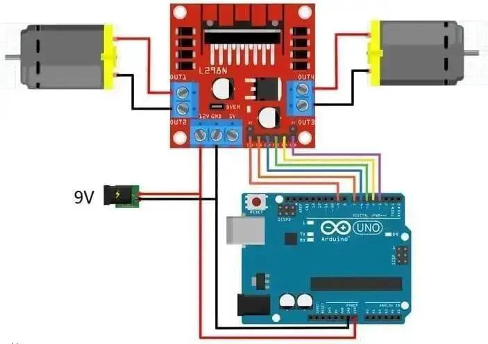 Two Pack L298N Motor Driver Controller Board Dual H Bridge Module For Arduino And Raspberry Pi To Run Stepper And DC Motors, 5V Logic, 5V To 35V Supply, Plug And Play Setup, Includes Two Controllers - Image 3