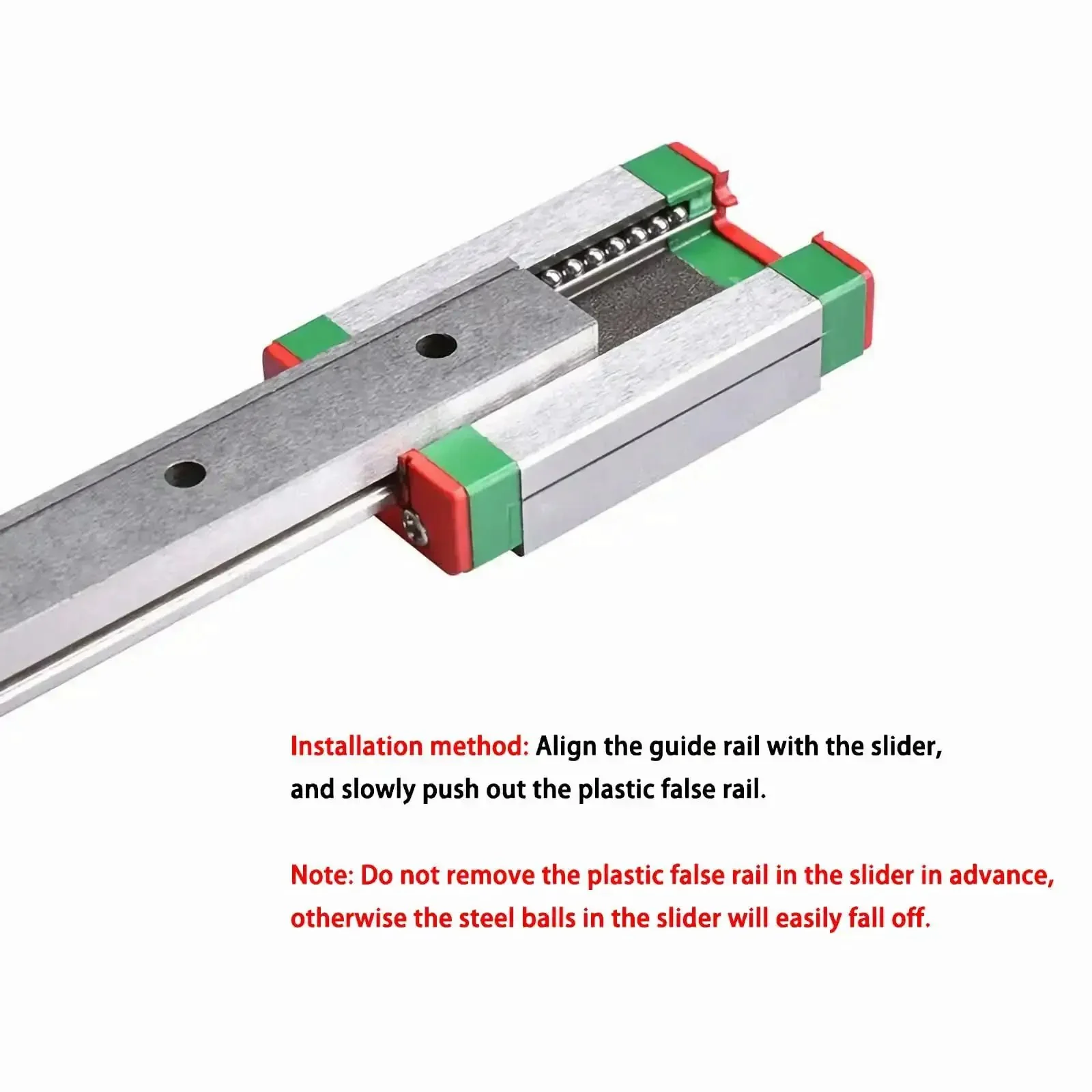 Two Pack MGN9 100mm Linear Rails And MGN9C Carriage Blocks Kit For DIY 3D Printer CNC Machines And Lathes, Smooth High Rigidity Guide System For Precise Motion And Easy Install - Image 4