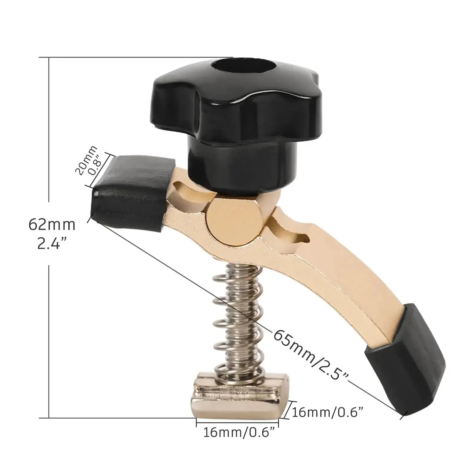Two Pack Mini Hold Down Clamps Kit For CNC Routers The Go To Choice For DIY Woodworking And Metalworking Compatible With 3018 Series And Pro Machines Compact 2.5 Inch Long 0.8 Inch Wide 2.4 Inch High Great For T Slot Worktops - Image 8