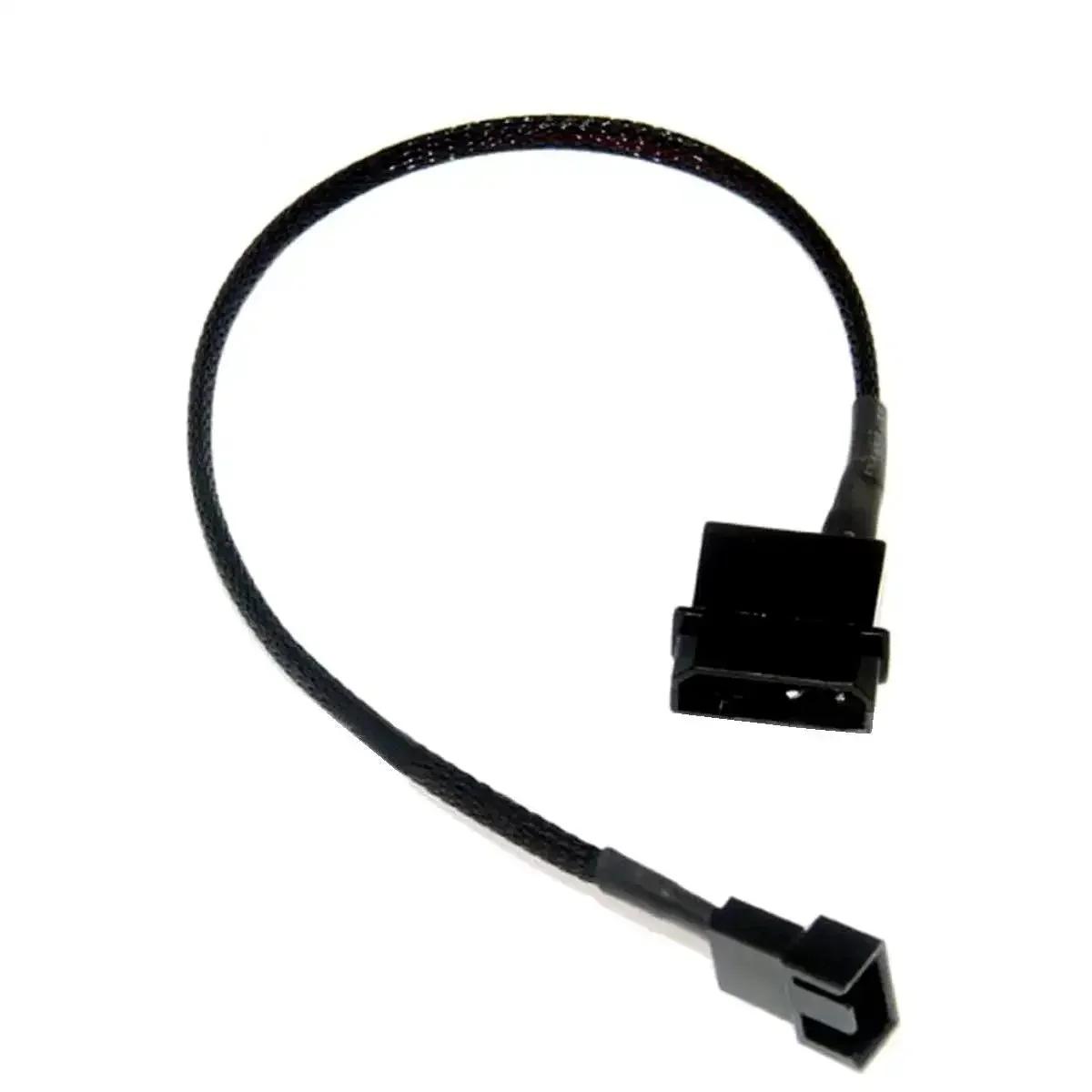 Two Pack Molex To 3 Pin PC Fan Adapter Cable 12V 4 Pin PWM To Molex Power Lead Connects 3 Pin Or 4 Pin Fans To Molex 10 Inch Black Sleeved Cable Plug N Play For Easy Install And Stable 12V Fan Power