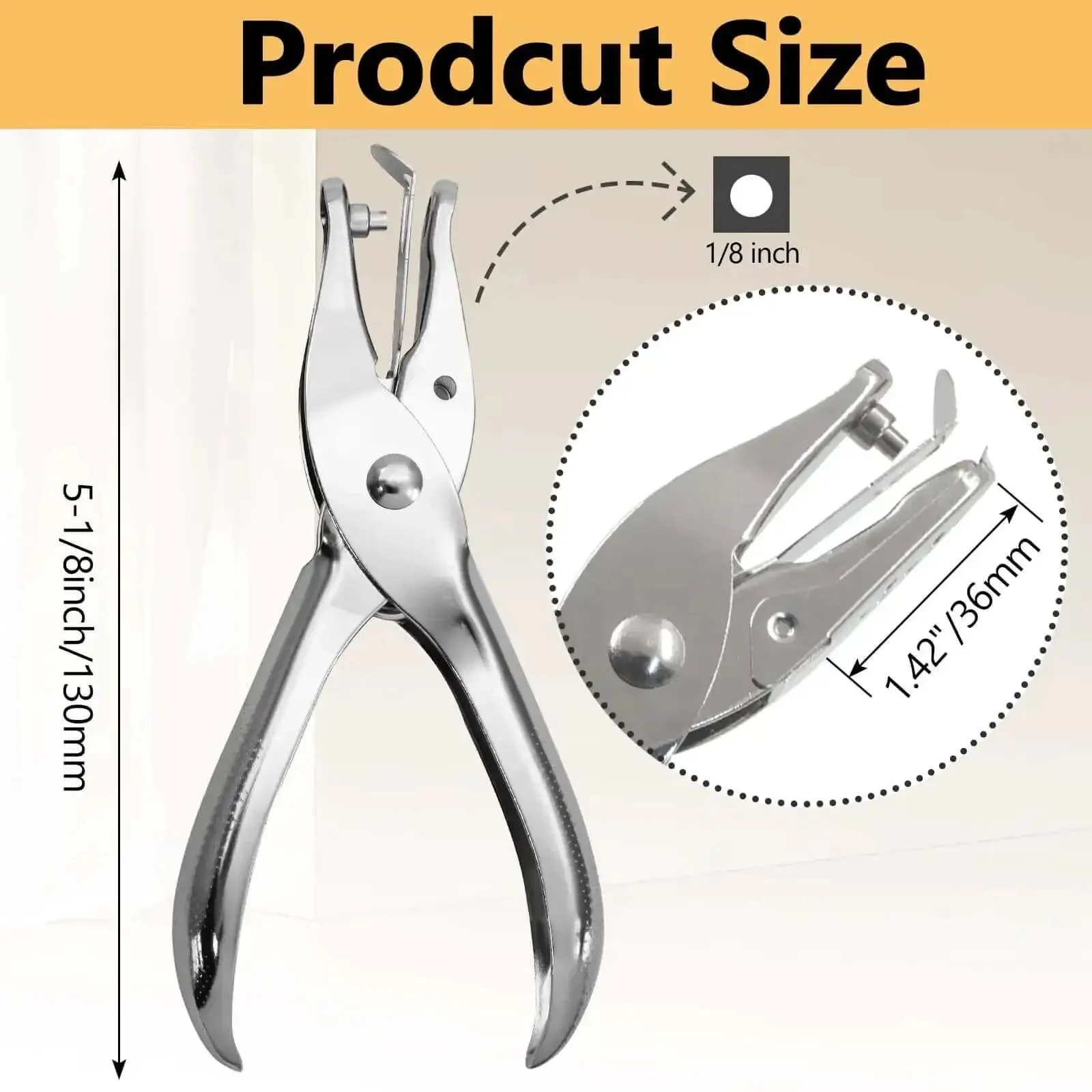 Two Pack One Eighth Inch Hole Puncher Mini Paper Punch Three Millimeter Circle Punch For Crafting Office Tags And DIY Cards Heavy Duty Metal Punch That Bites Through Thick Paper Perfect For Scrapbooking And Card Making - Image 6