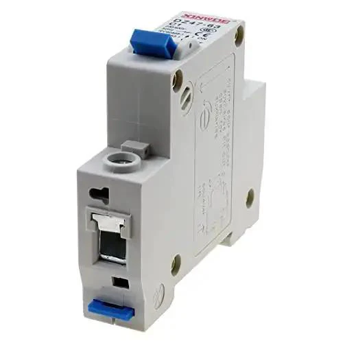 Two Pack One Pole 230 400V Low Voltage Miniature Circuit Breaker 1A DIN Rail Mount DZ47 63 C1 Industrial Grade No Hassle Install With 4000A Breaking Capacity For Easy DIN Rail Fit 50 Hz AC - Image 3