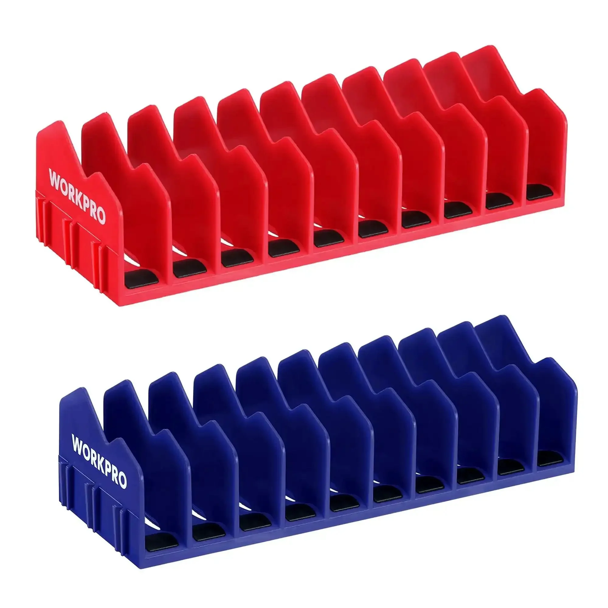 Two Pack Pliers Organizer Rack With No Slip Rubber Base 20 Slot Tool Box Organizer For Drawers And Cabinets Pliers Holder And Cutter Organizer All In One Durable Plastic Tool Storage Tray For Quick Grab And Go Organization - Image 2