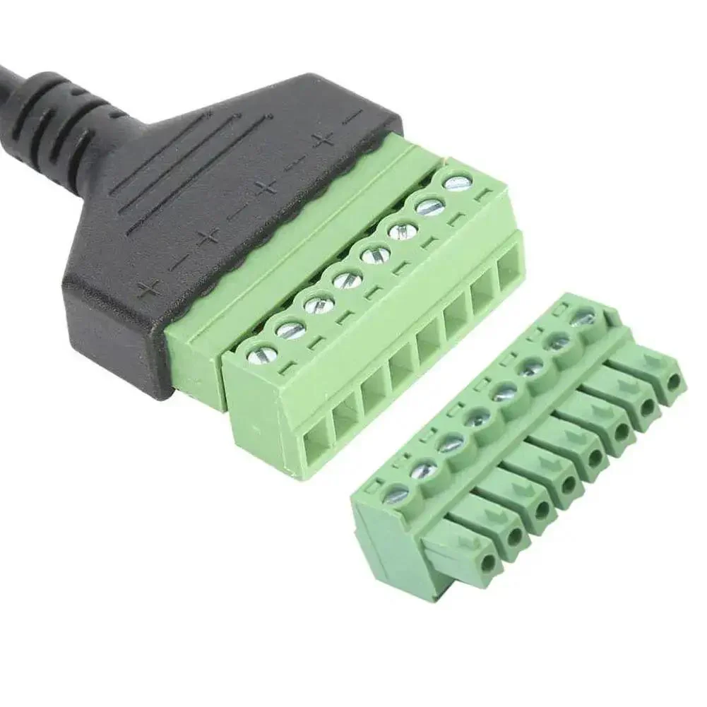 Two Pack RJ45 To 8 Pin Screw Terminal Block Adapter For Cat5 Cat6 Cat7 Ethernet Extender CCTV RJ45 Male Plug To 8 Pins Connector For Stable Network And Digital Internet Copper Wire - Image 6