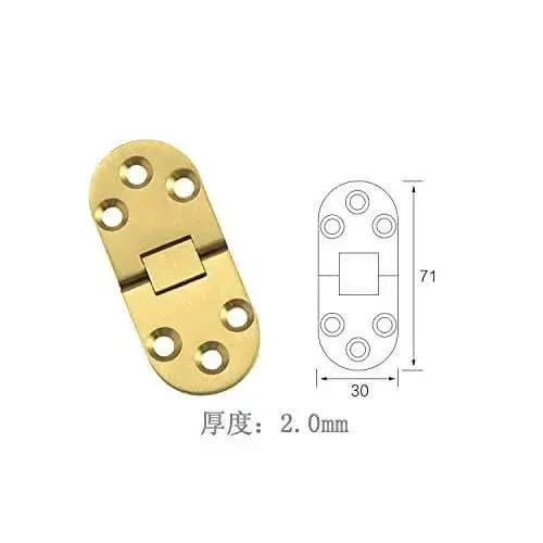 Two Pack Sewing Table Folding Flip Hinge Zinc Alloy Chrome Plating Finish For Aircraft Style 1 Heavy Duty Replacement Hinge Easy Install With Smooth Operation And Long Lasting Durability For Craft Tables - Image 2
