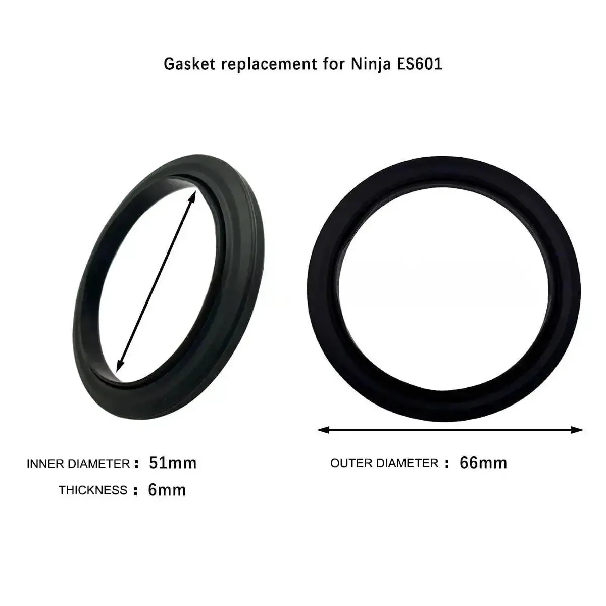 Two Pack Silicone Gasket Replacement Kit For Coffee Makers, Group Head Seals For ES601 ES655 ES701 Models, Durable Silicone Gasket Set For Tight Brew, Easy Install, Black - Image 5