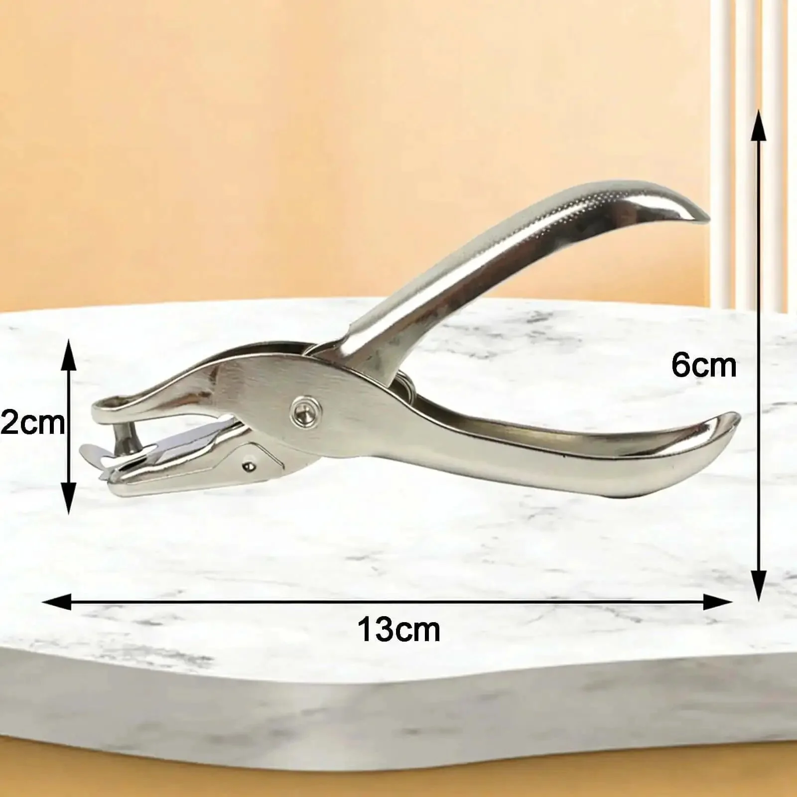 Two Pack Single Hole Puncher Metal Craft Hole Punch For Scrapbooking And Tickets 6 mm Hole Diameter Punches Up To 8 Sheets Ergonomic One Hand Use No Fuss Tool For Card Making And DIY Projects - Image 7