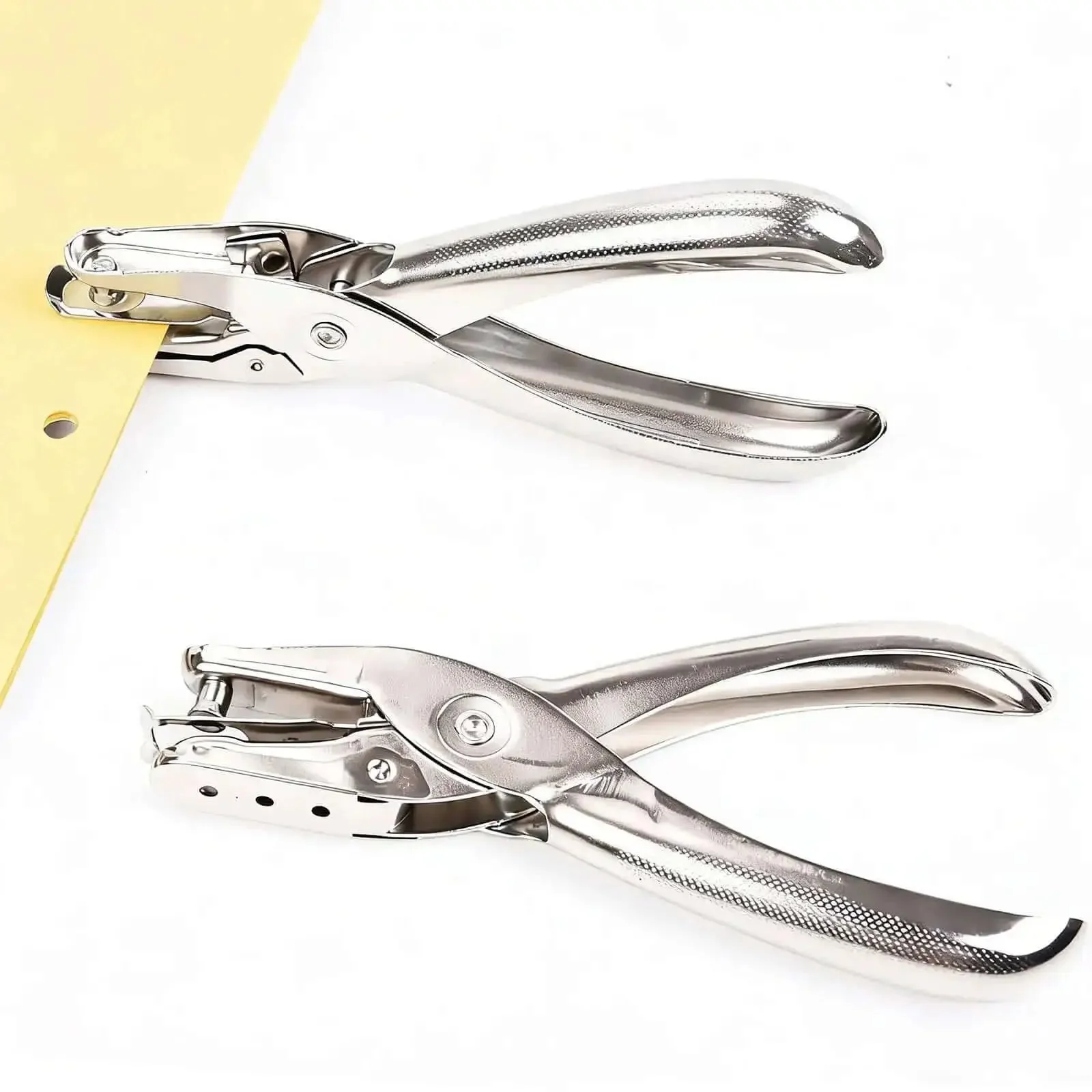 Two Pack Single Hole Puncher Metal Craft Hole Punch For Scrapbooking And Tickets 6 mm Hole Diameter Punches Up To 8 Sheets Ergonomic One Hand Use No Fuss Tool For Card Making And DIY Projects - Image 8