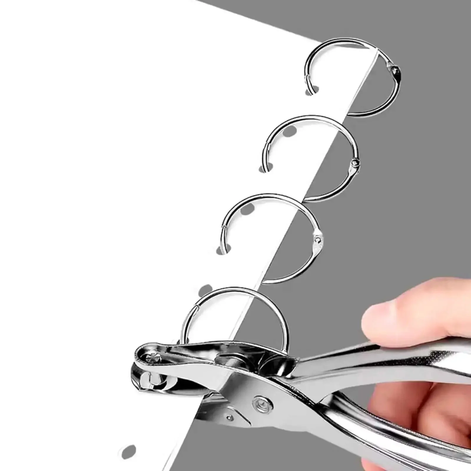 Two Pack Single Hole Puncher Metal Craft Hole Punch For Scrapbooking And Tickets 6 mm Hole Diameter Punches Up To 8 Sheets Ergonomic One Hand Use No Fuss Tool For Card Making And DIY Projects - Image 9