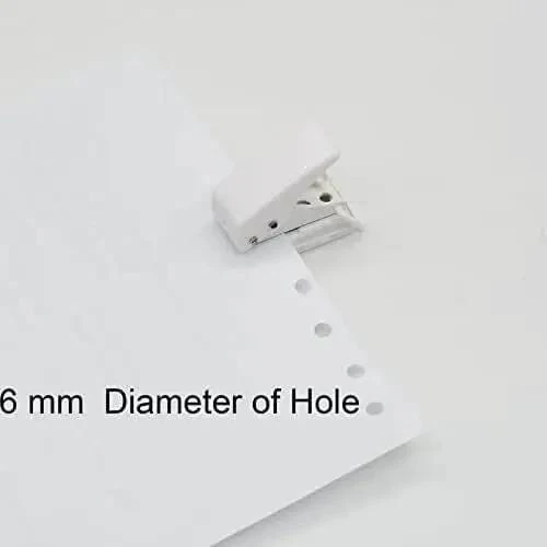 Two Pack Small Black And White One Quarter Inch Circle Hole Punch Handheld Tool For Paper And Leather Craft Clean Cut Mess Free Grab And Go Portable Easy To Use Durable Metal For Long Lasting Use Punches Through About Ten Sheets Of Paper Or Leather - Image 6