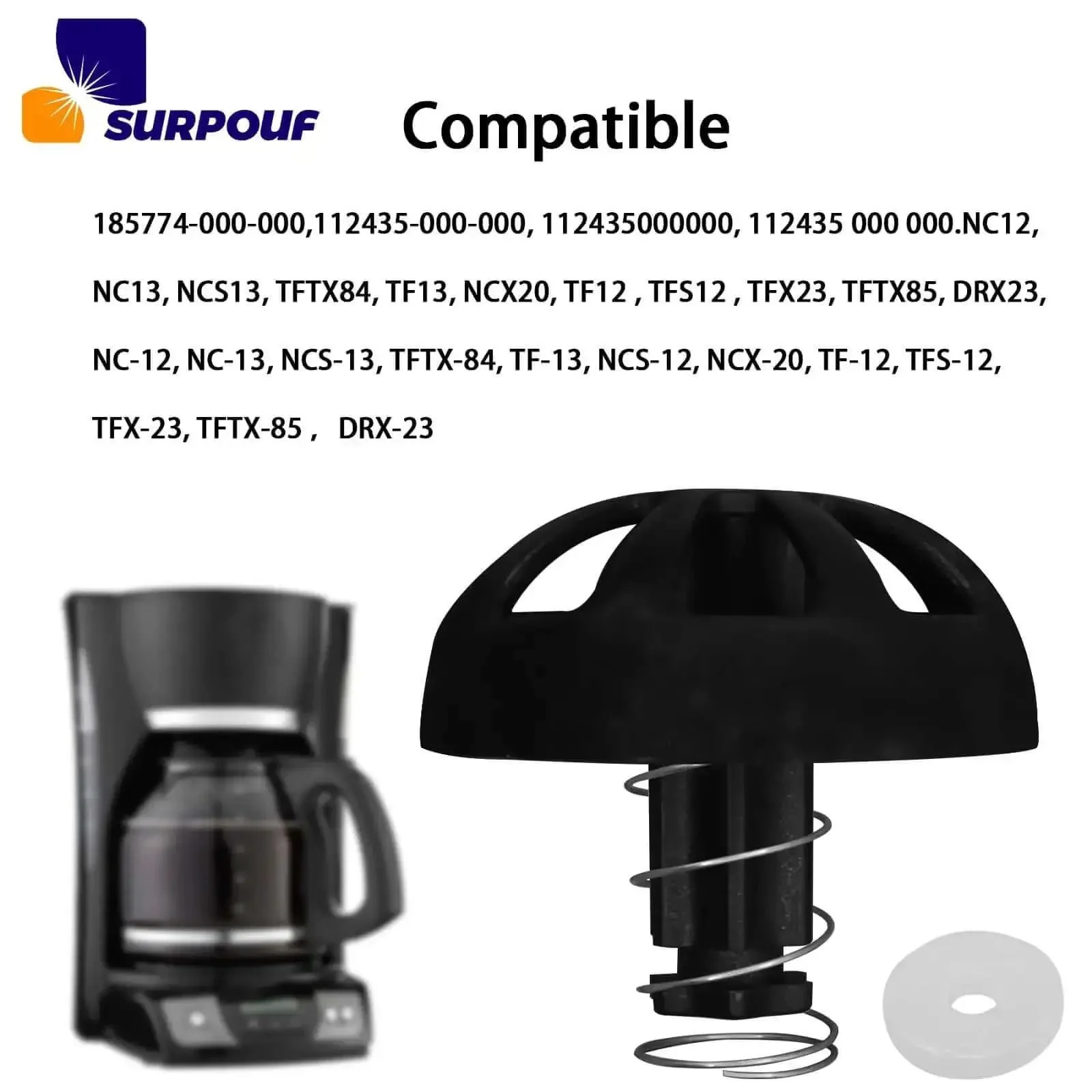 Two Pack Spring Loaded Brew Basket Stopper Kit For Universal Coffee Machines, Replacement Parts Compatible With 990117900 And 990237500, No Fuss Easy Install, Durable Coffee Maker Accessory For Home Brews And Quick Fix - Image 5