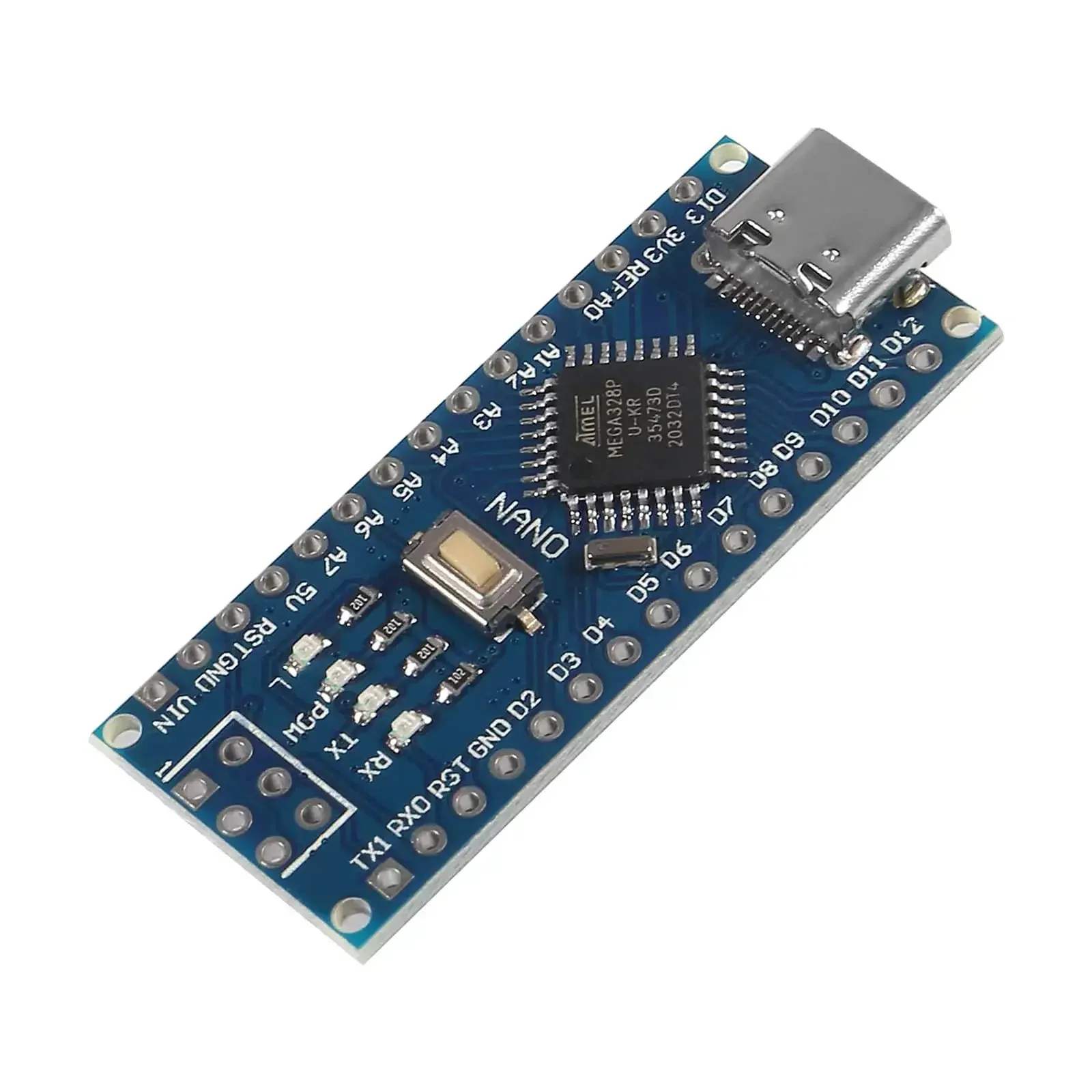 Two Pack Type C USB Nano 3.0 Board With ATmega328P CH340, 5V 16MHz, Arduino Nano Compatible, USB Driver Ready, V3.0, Auto Power Source Select, Supports 5V 12V External Power - Image 2