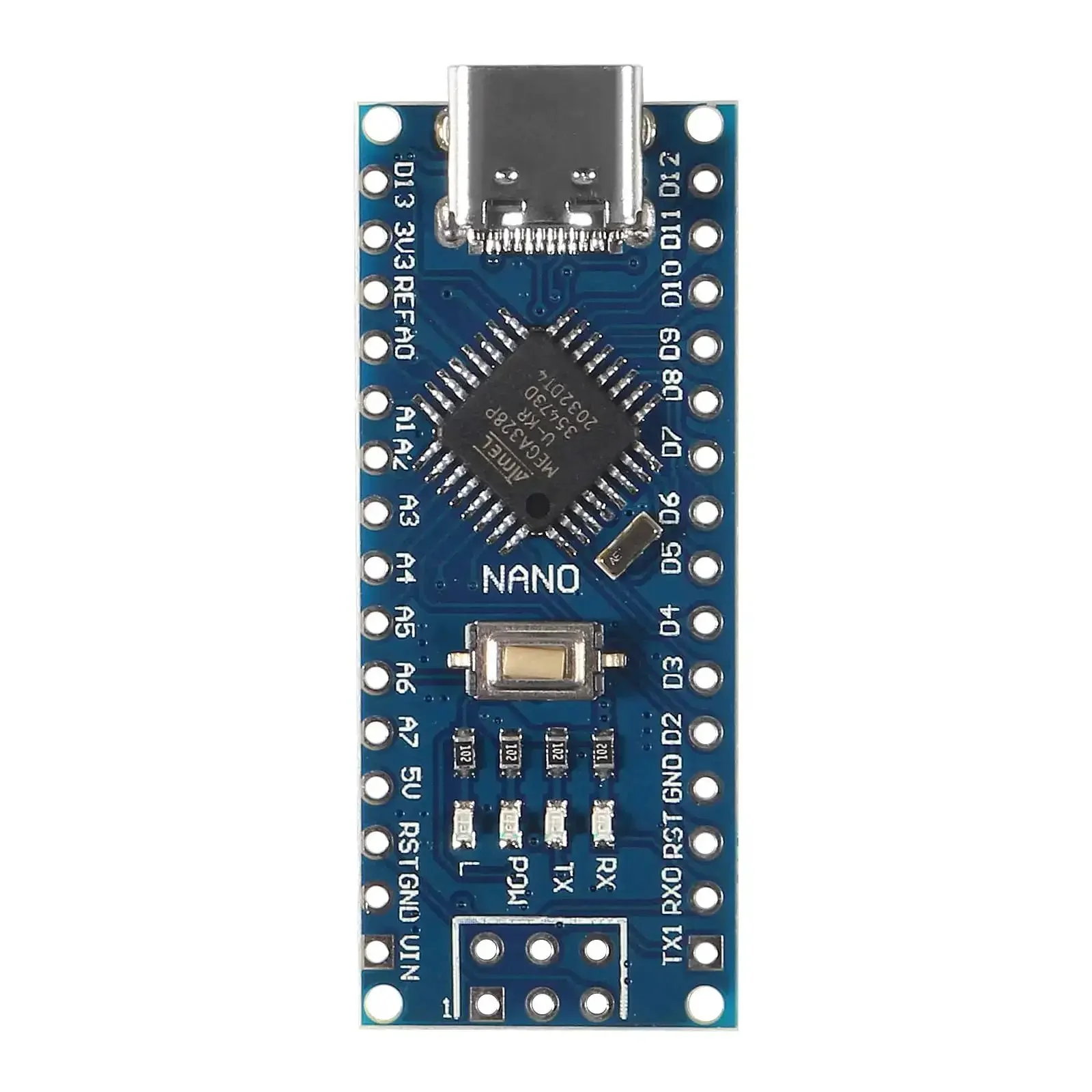 Two Pack Type C USB Nano 3.0 Board With ATmega328P CH340, 5V 16MHz, Arduino Nano Compatible, USB Driver Ready, V3.0, Auto Power Source Select, Supports 5V 12V External Power - Image 5