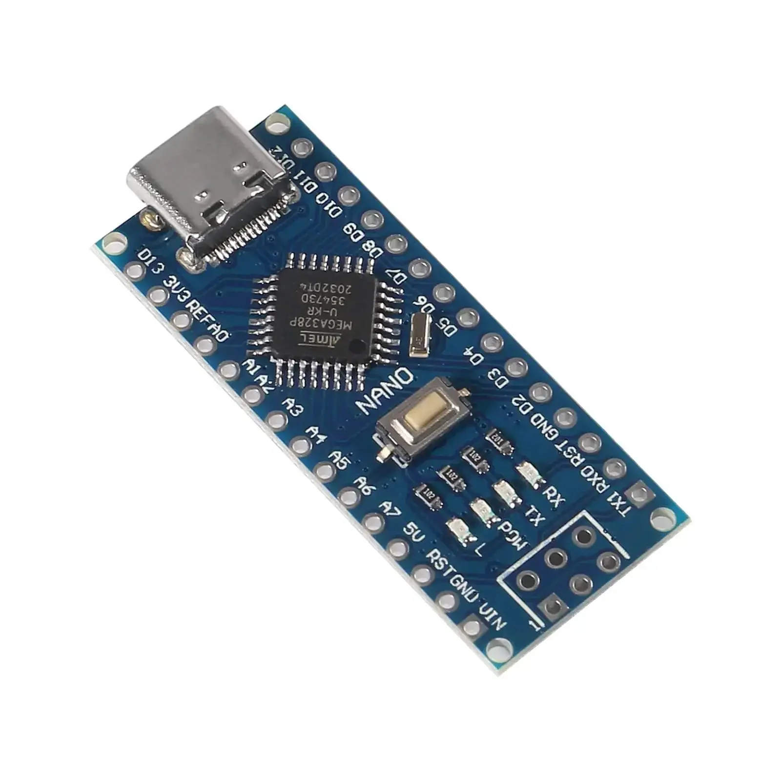 Two Pack Type C USB Nano 3.0 Board With ATmega328P CH340, 5V 16MHz, Arduino Nano Compatible, USB Driver Ready, V3.0, Auto Power Source Select, Supports 5V 12V External Power - Image 6